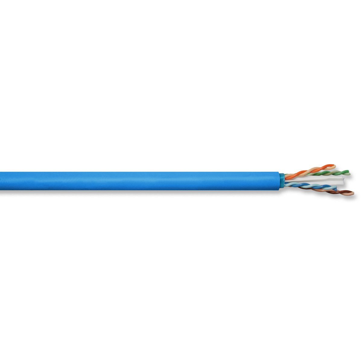 C6ASPDSB Ascent Cat 6A Discontinuous Shield Plenum UTP Reduced Diameter Cable, Reel in Box Packaging, 23 AWG Solid Bare Copper Conductor, 1000 ft L