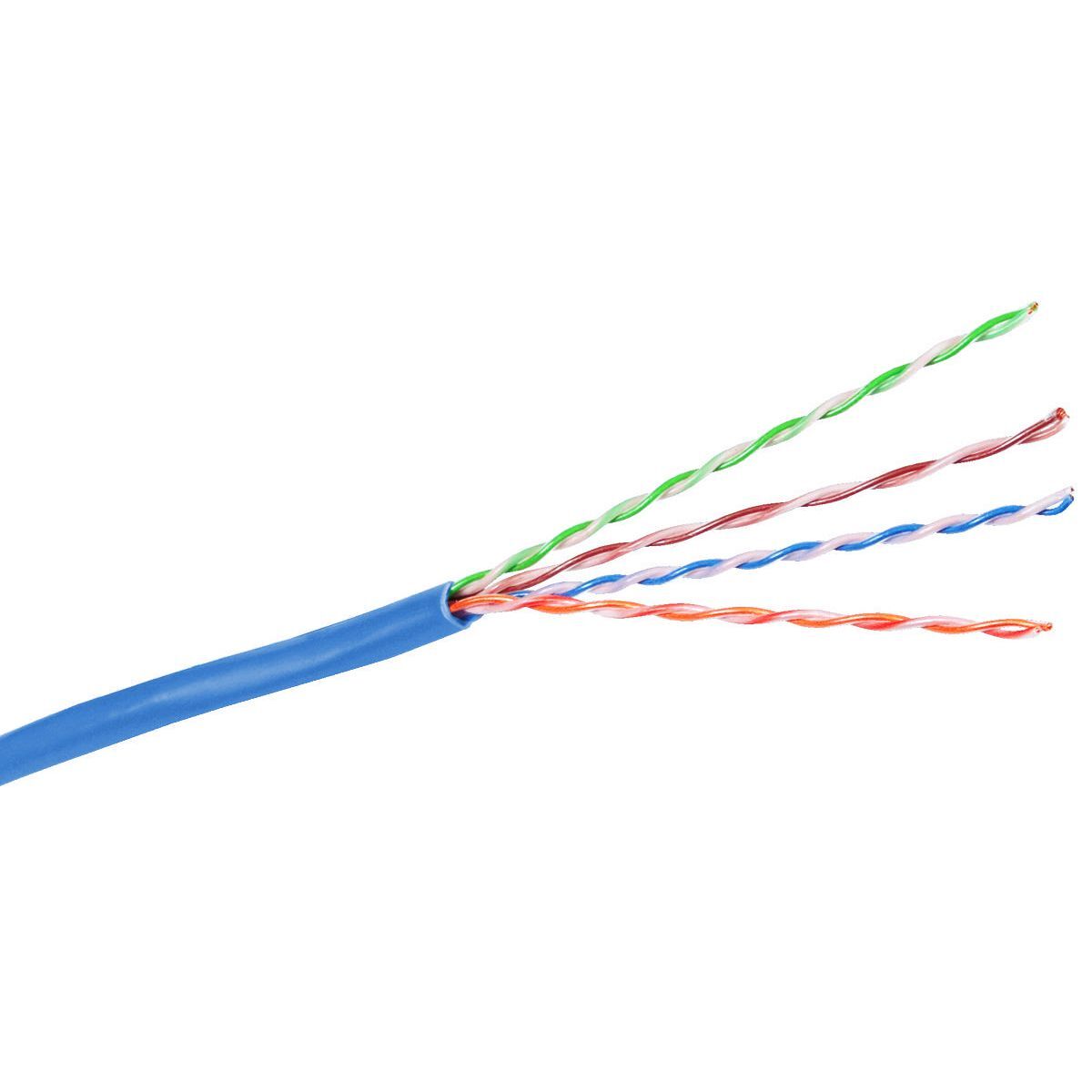 HC6RPEB Cat 6 Plenum UTP Cable, REELEX Box Packaging, (4-Pair) 23 AWG Solid Bare Copper Conductor, 1000 ft L