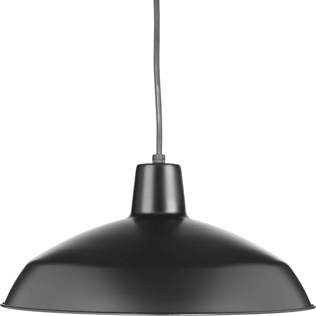 P5094-31 Classic/Traditional Pendant Fixture, (1) A19 Lamp, 120 V AC, Black Painted Housing