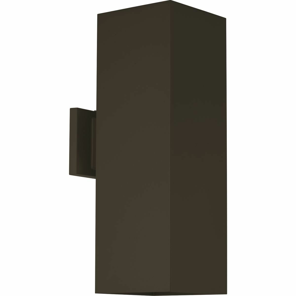 P5644-20-30K Contemporary/Modern Square Cylinder, (2) Lamp, 120 V AC, Antique Bronze Painted Housing