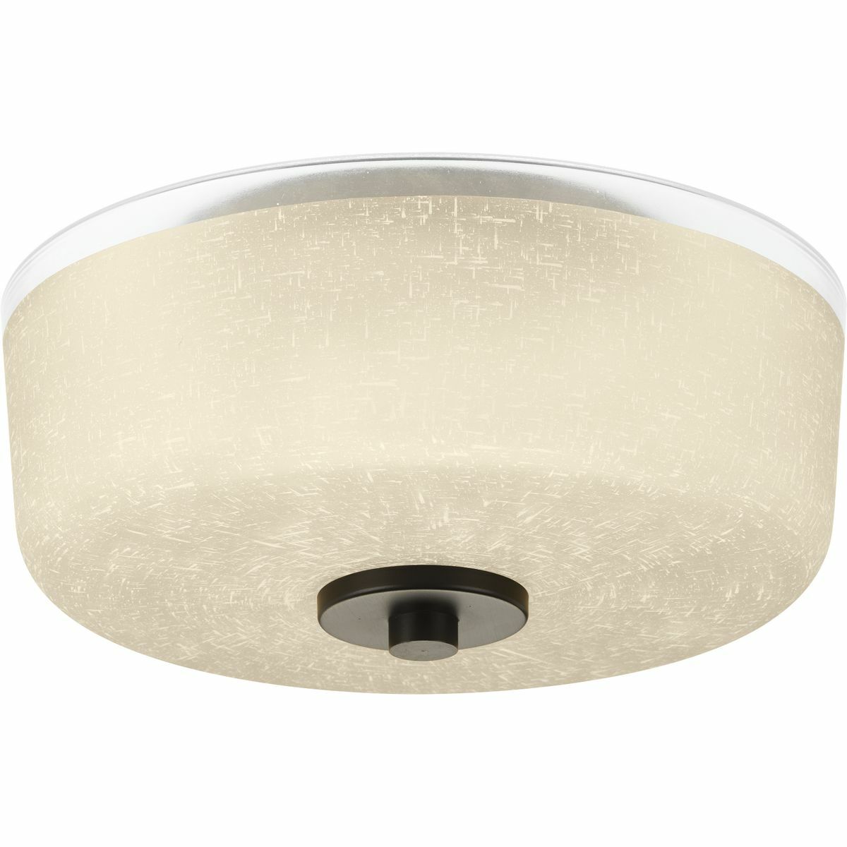 P3620-20 Alexa/P3620 Close to Ceiling Contemporary/Soft Flush Mount Lighting, (2) A19 Lamp, 120 V AC, Antique Bronze Painted Housing