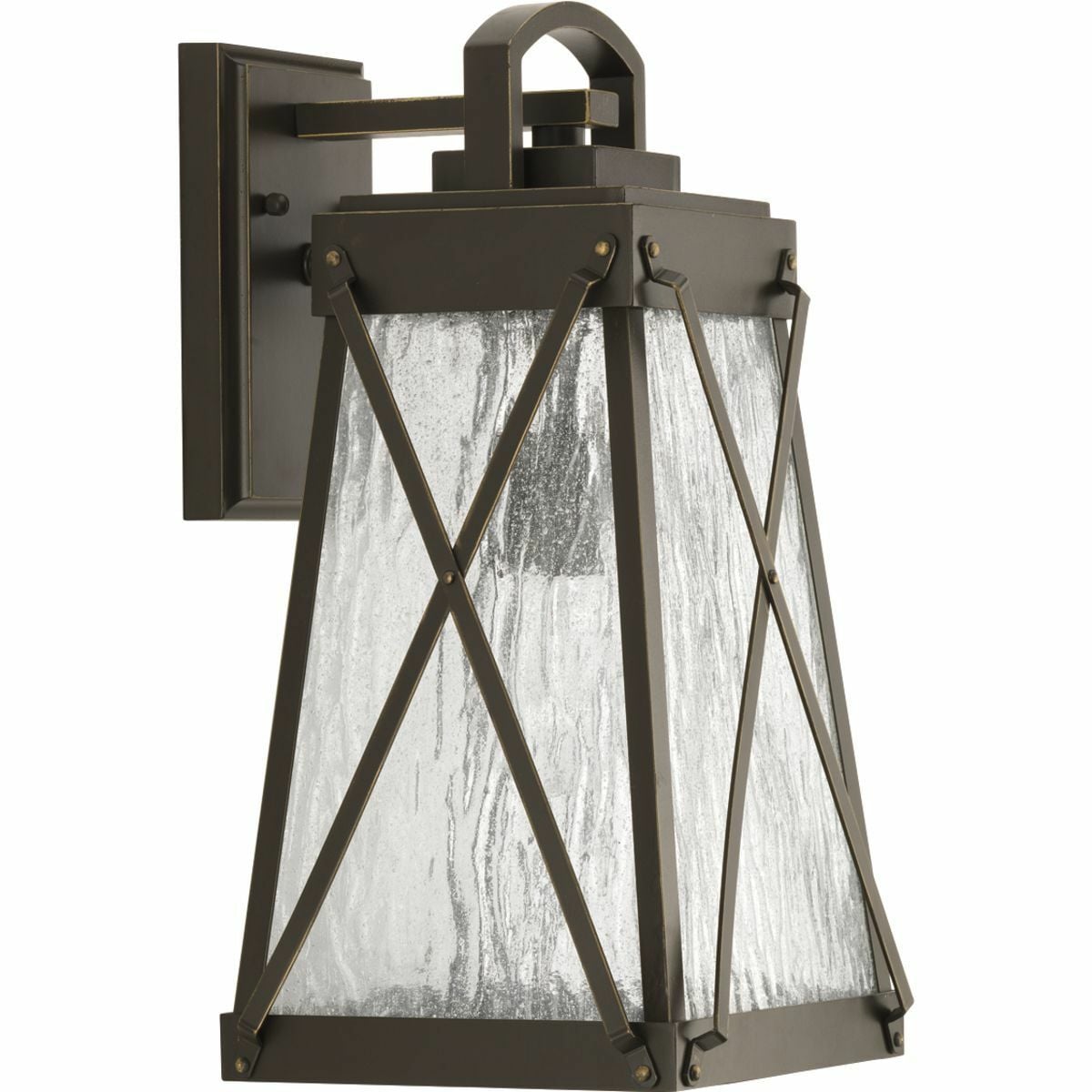 P560032-020 Creighton Casual Transitional/Coastal Craftsman Medium Pre-Wired Traditional Wall Lantern, 100 W, E26 Incandescent Lamp, A19 Shape