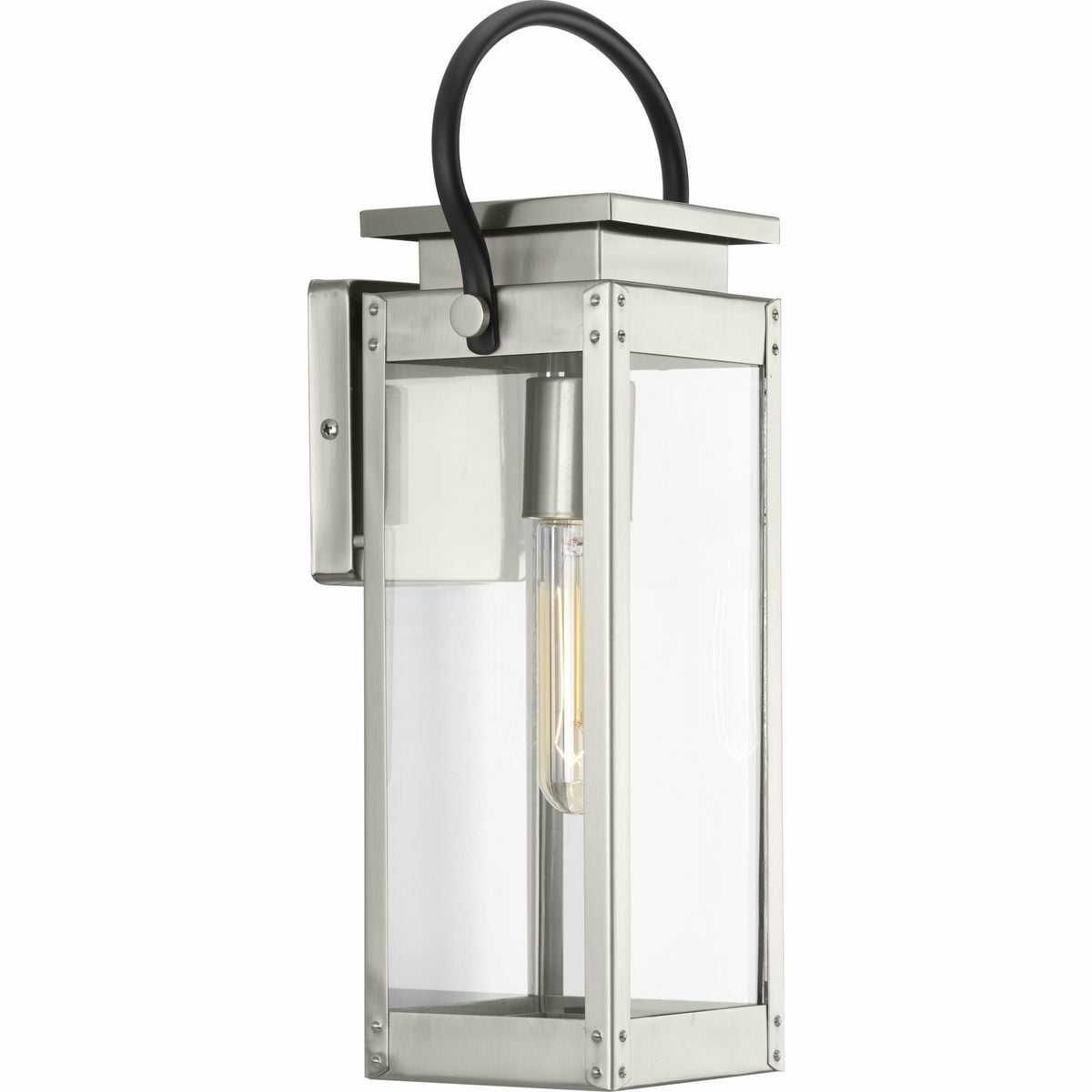 P560004-135 Union Square Urban Industrial/Pre-Wired Small Traditional/Classic/Transitional/Coastal Wall Lantern, 100 W, E26 Incandescent Lamp, A19 Shape