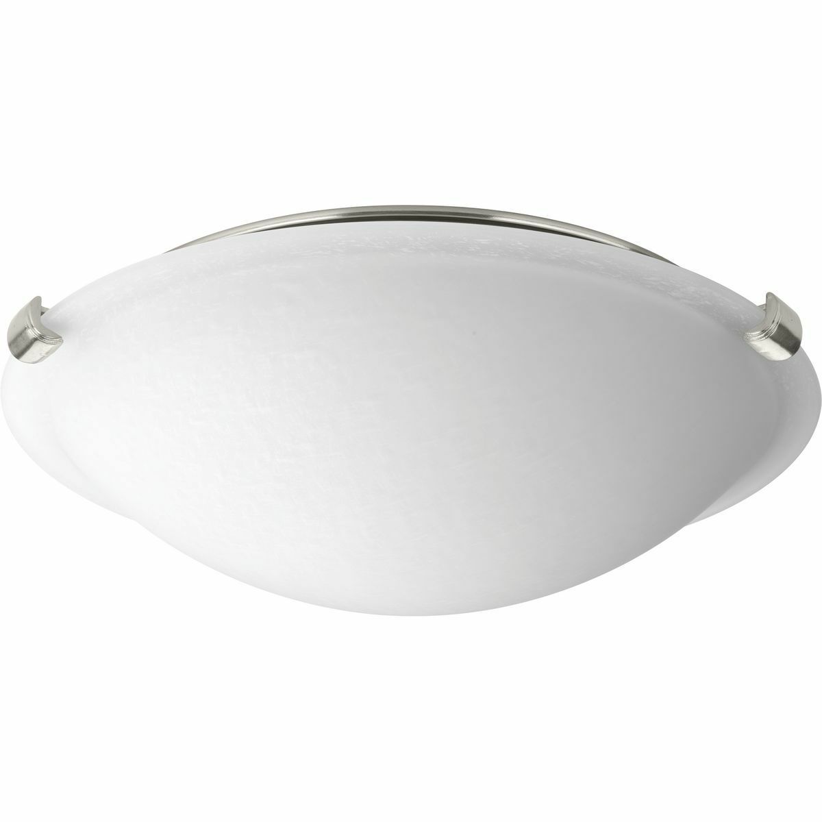 P350055-009-30 Close to Ceiling Contemporary Soft Flush Mount Lighting, (1) Lamp, 120 V AC, Brushed Nickel Plated Housing