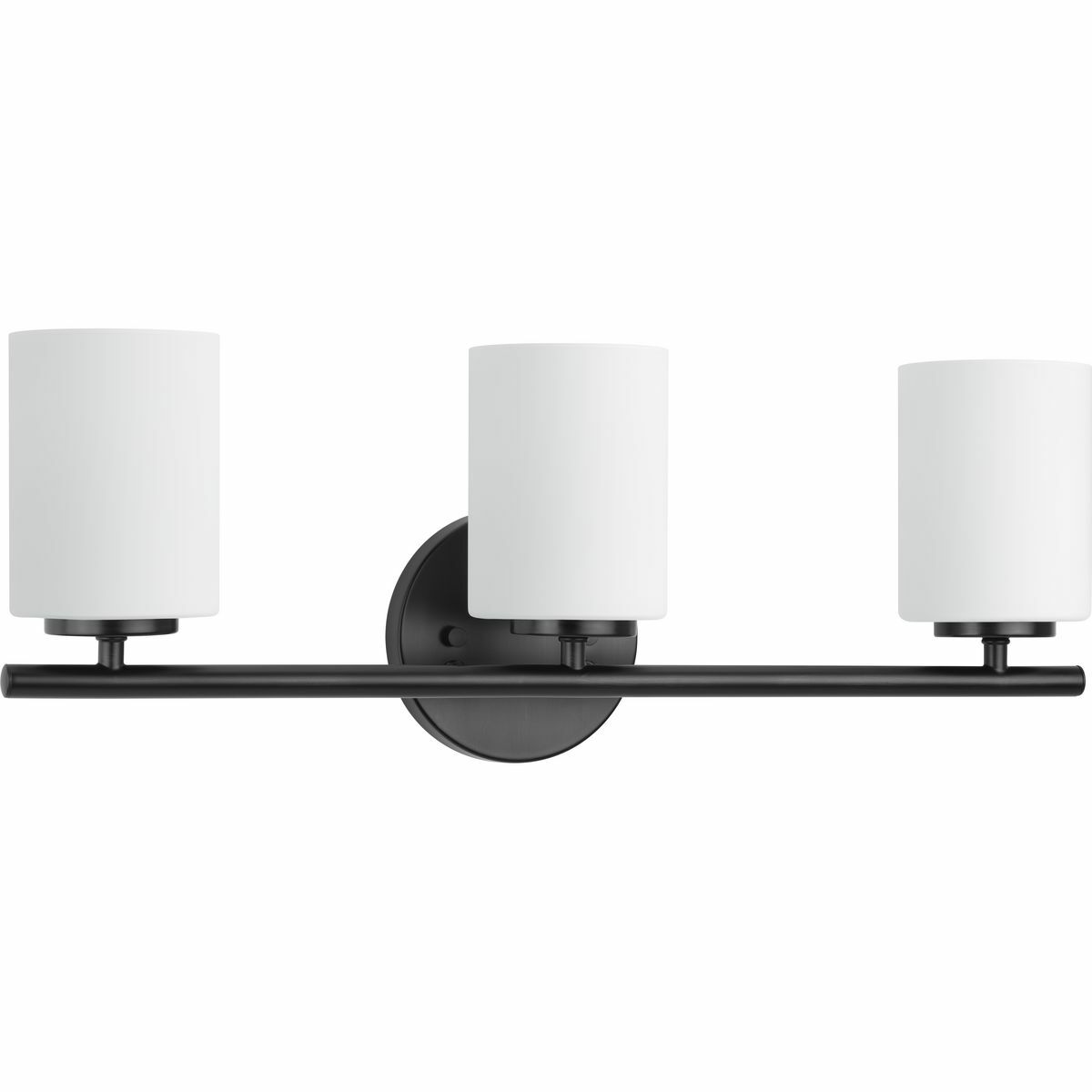 P2159-31 Replay Contemporary/Soft Bath Fixture, (3) A19 Lamp, 120 V AC, Black Painted Housing
