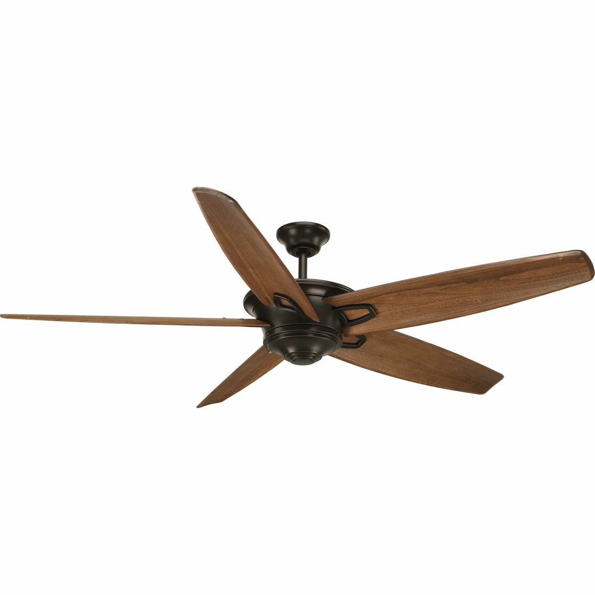 P2560-20 Caleb Transitional Ceiling Fan, 18 deg Blade Pitch, Steel Housing, Carved Wood Blade, 7045 cfm Flow Rate