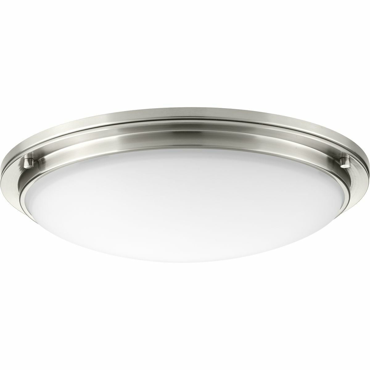 P350071-009-30 Apogee/P350071 Close to Ceiling Flush Mount Lighting, (1) Lamp, 120 to 277 V AC, Brushed Nickel Plated Housing