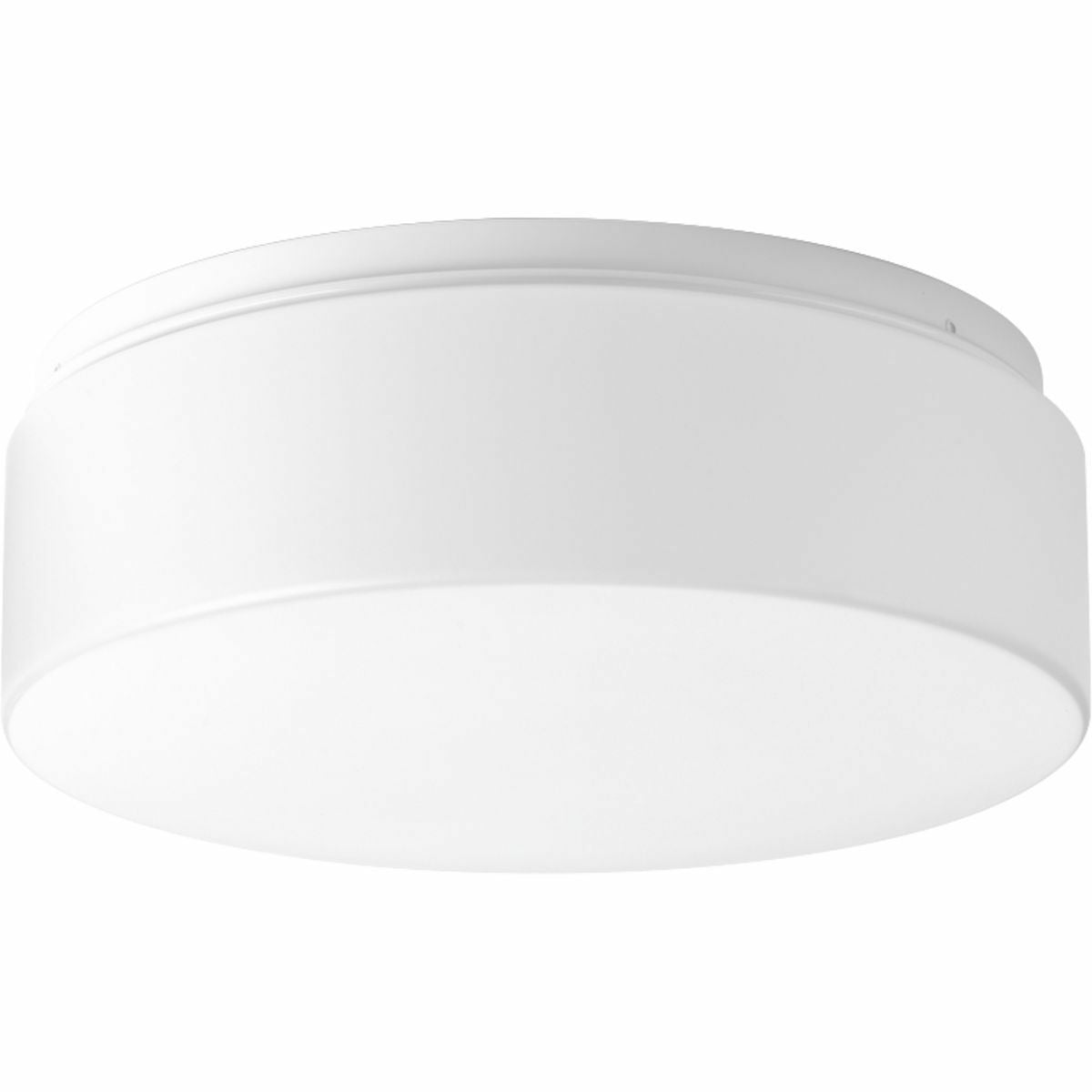 P730005-030-30 Close to Ceiling Flush Mount Lighting, (1) Lamp, 120 V AC, White Painted Housing