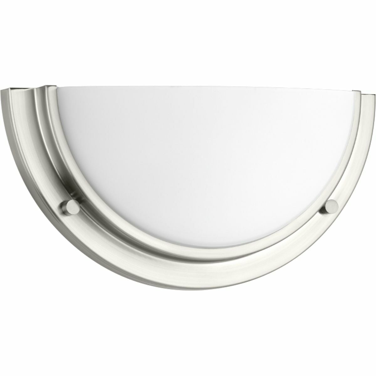 P710036-009-30 Apogee/P710036 Modern Quarter Sphere Wall Sconce, (1) Lamp, 120 to 277 V AC, Brushed Nickel Plated Housing
