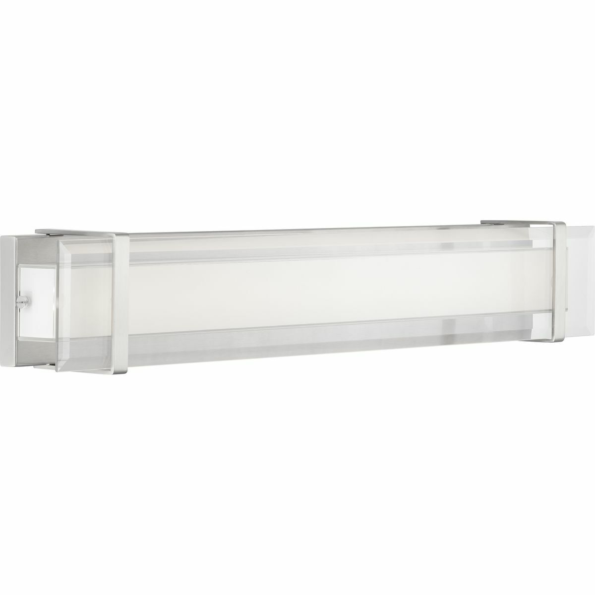 P300153-009-30 Miter LED Linear Modern New Traditional Bath and Vanity Fixture, (1) Lamp, 120 V, Brushed Nickel Housing