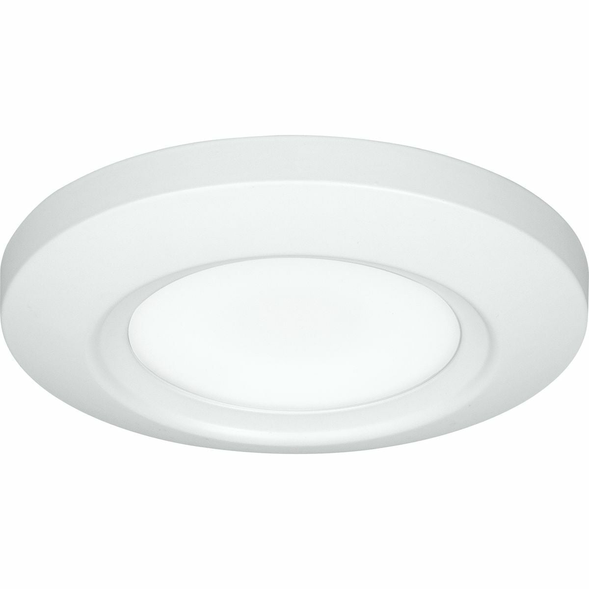 P810027-028-30 Low Profile Flush Mount Modern Transitional Flush Mount Lighting, (1) Lamp, 120 V, White Housing
