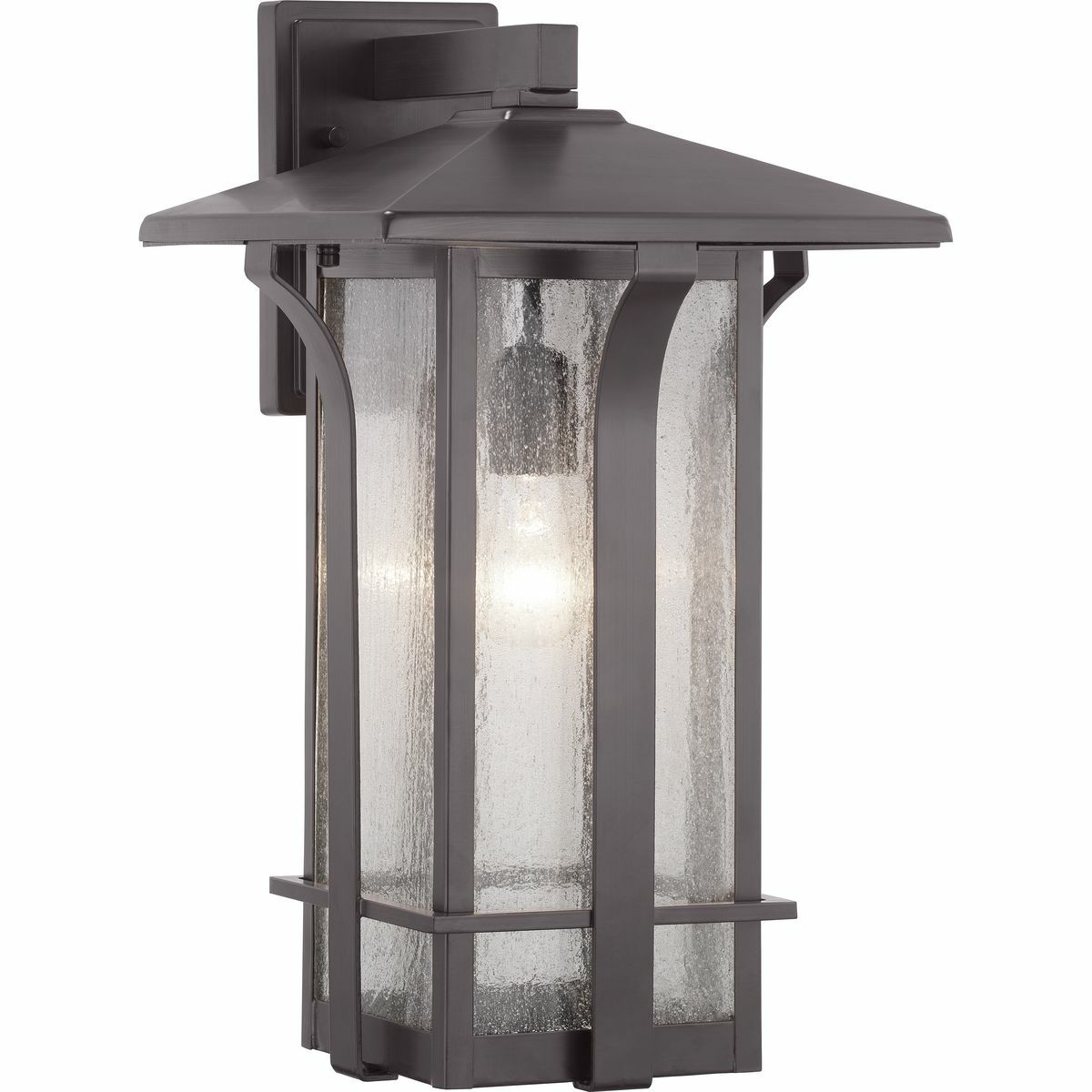 P560126-020 Cullman Modern Craftsman Modern Mountain Large Wall Lantern, (1) A19 Lamp, 120 V, Antique Bronze Housing