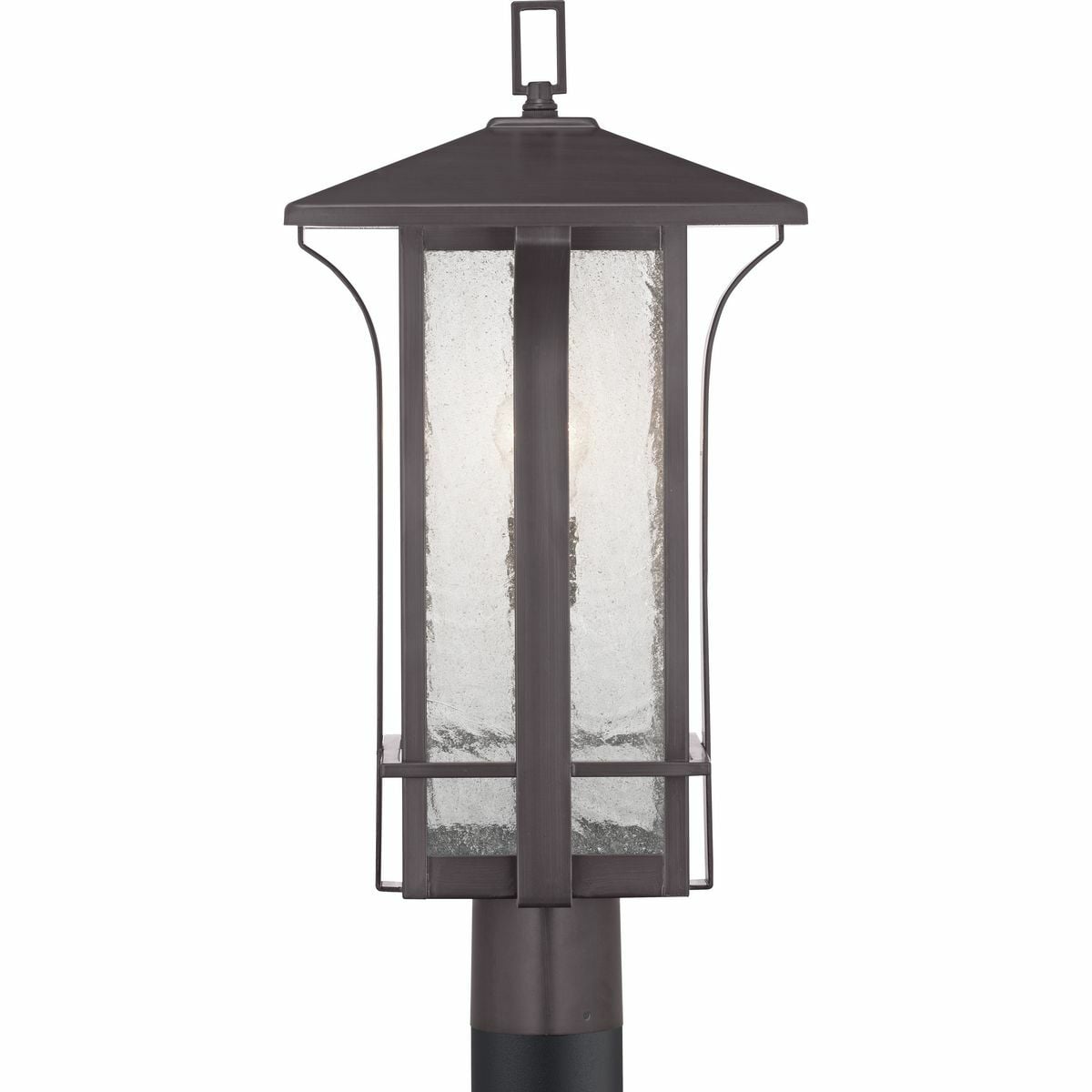 P540018-020 Cullman Modern Craftsman Modern Mountain Post Lantern, (1) A19 Lamp, 120 V, Antique Bronze Housing