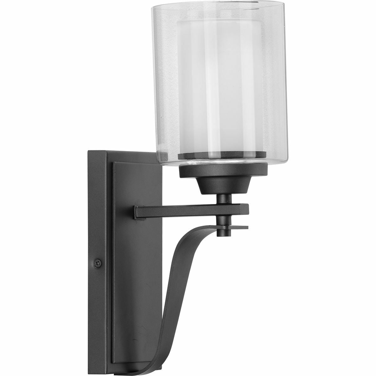 P300120-143 Kene Bath Vanity Light Fixture, (1) A19 Lamp, 120 V, Graphite Housing