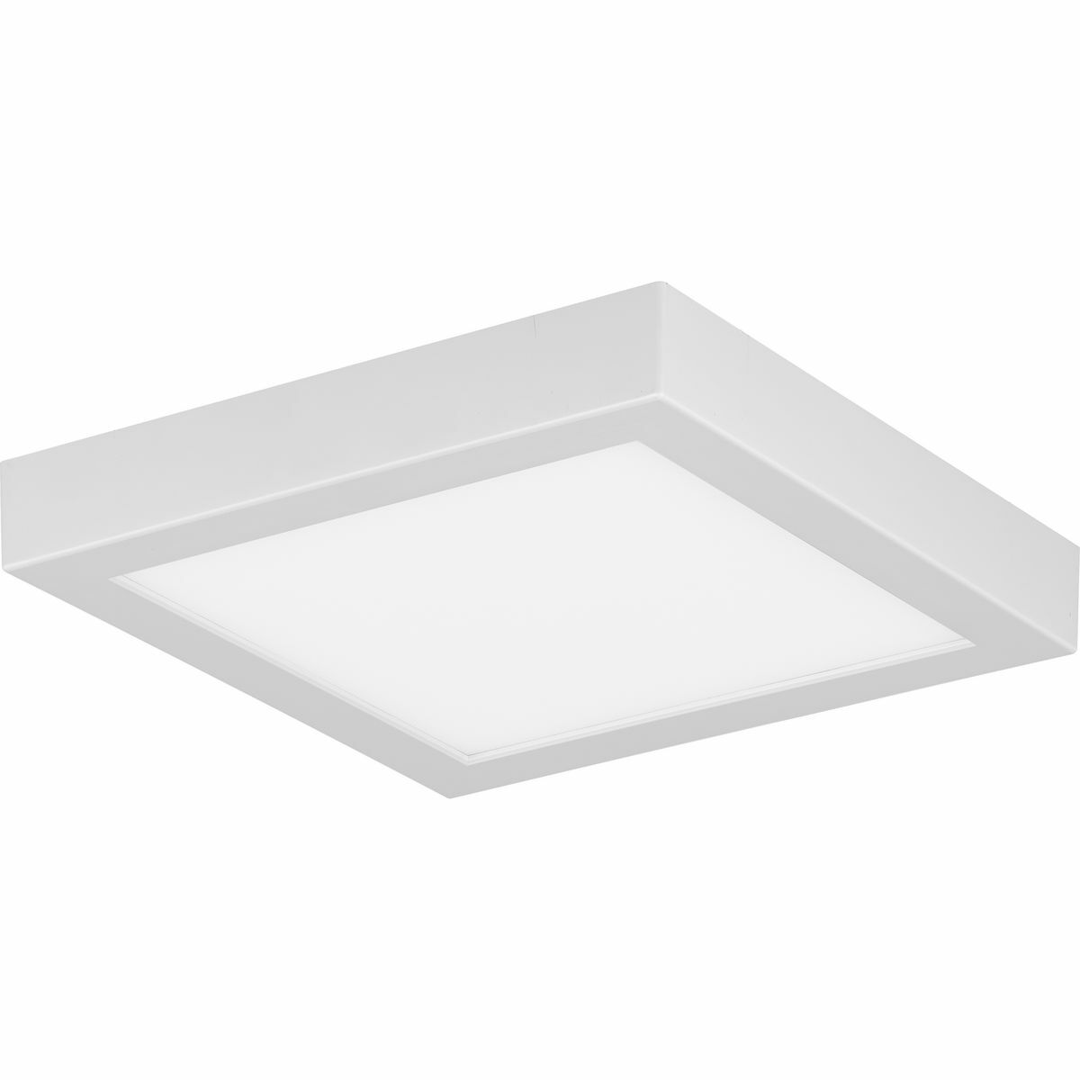 P810019-030-30 Everlume Square Flush Mount Ceiling Light, (1) Lamp, 120 V, White Housing