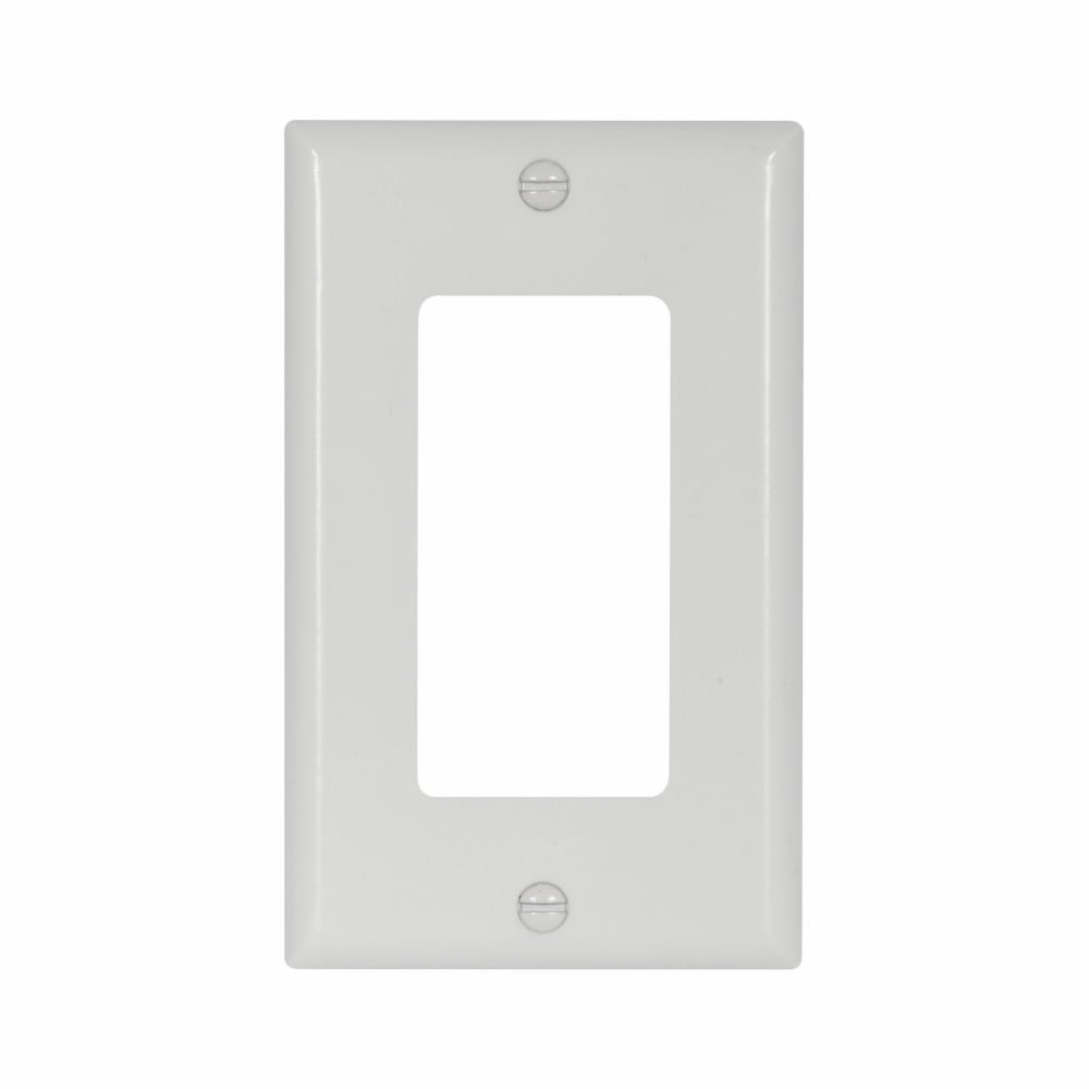 2151W Arrow Hart Standard Decorative Wall Plate, 1 Gangs, 2-3/4 in W x 4-1/2 in H, Thermoset, White