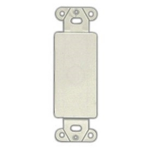 Eaton decorator wallplate adapter, Flush mount, White, Blank, Thermoplastic