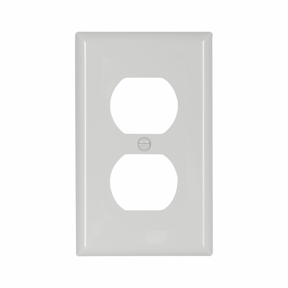 5132W Arrow Hart Standard Wall Plate, 1 Gangs, 2-3/4 in W x 4-1/2 in H, Nylon, White