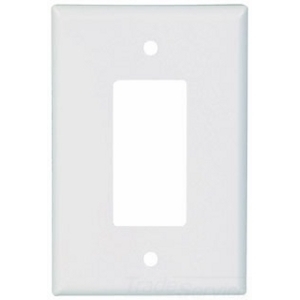 2751W-BOX Arrow Hart Oversize Standard Decorative Wall Plate, 1 Gangs, 3-1/2 in W x 5-1/4 in H, Thermoset, White