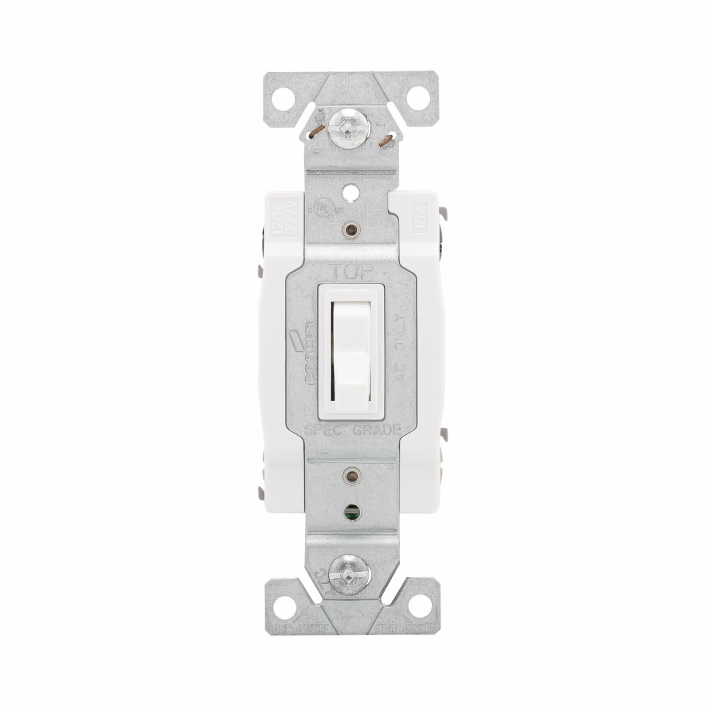 1242-7W-BOX Arrow Hart 4-Way Grounding Toggle Switch, 120 V AC, 15 A, 1/2 to 2 hp Power Rating