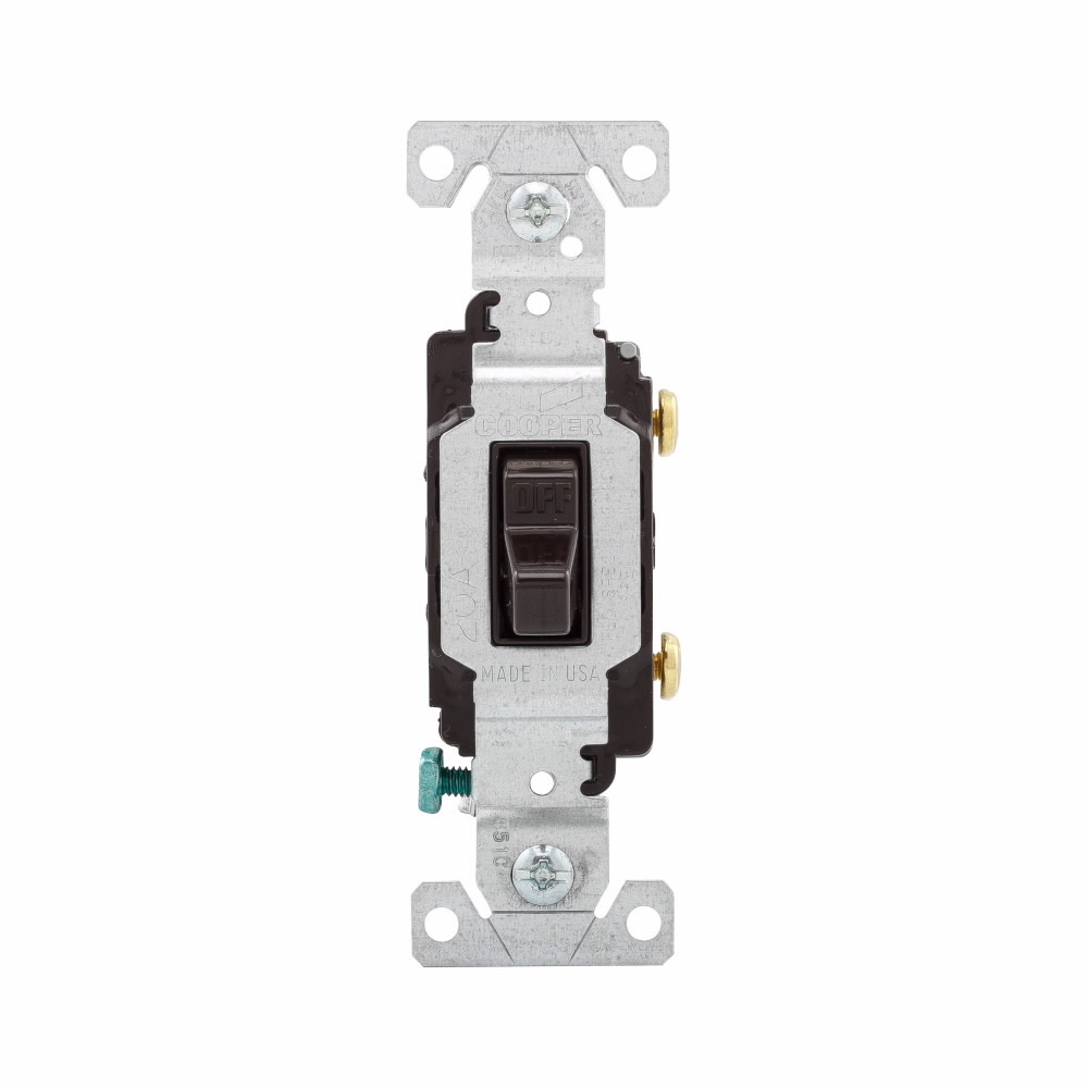 CS120B Arrow Hart Heavy Duty Specification Grade Toggle Switch, 120/277 V, 20 A, 1 hp Power Rating
