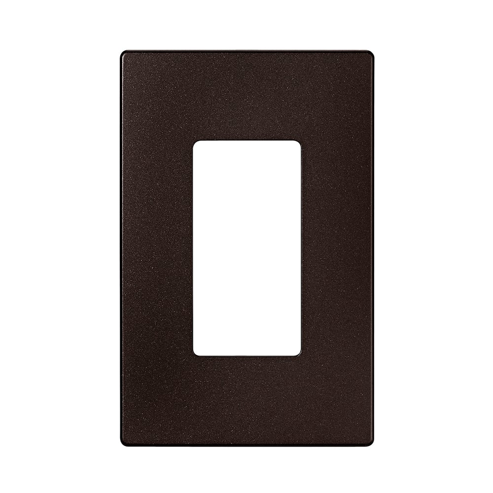 Eaton Wallplate, Single-gang, Decorator, Without screws, oil rubbed bronze