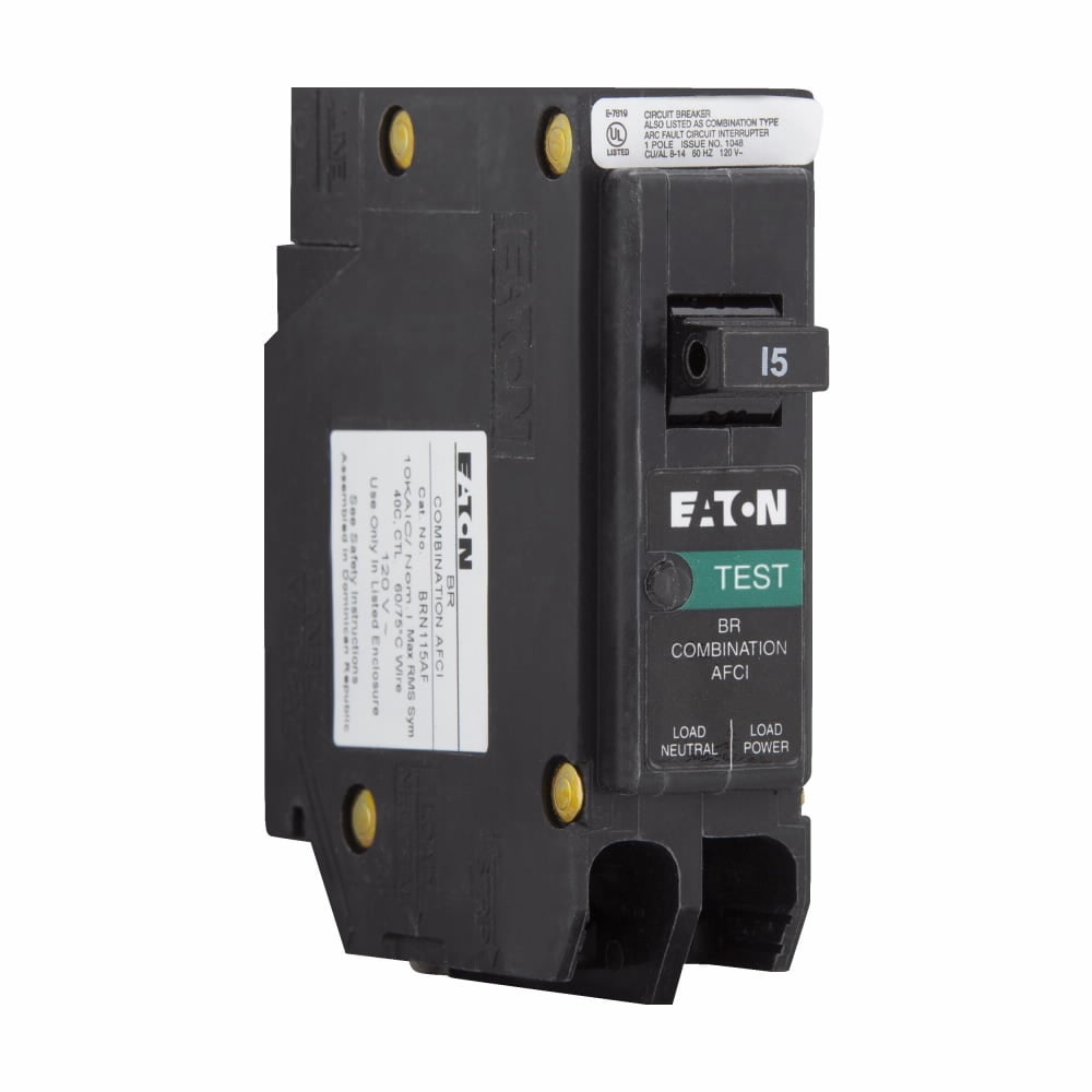 BRN115AF Miniature Circuit Breaker, 15 Amp, 1 Pole, 120V