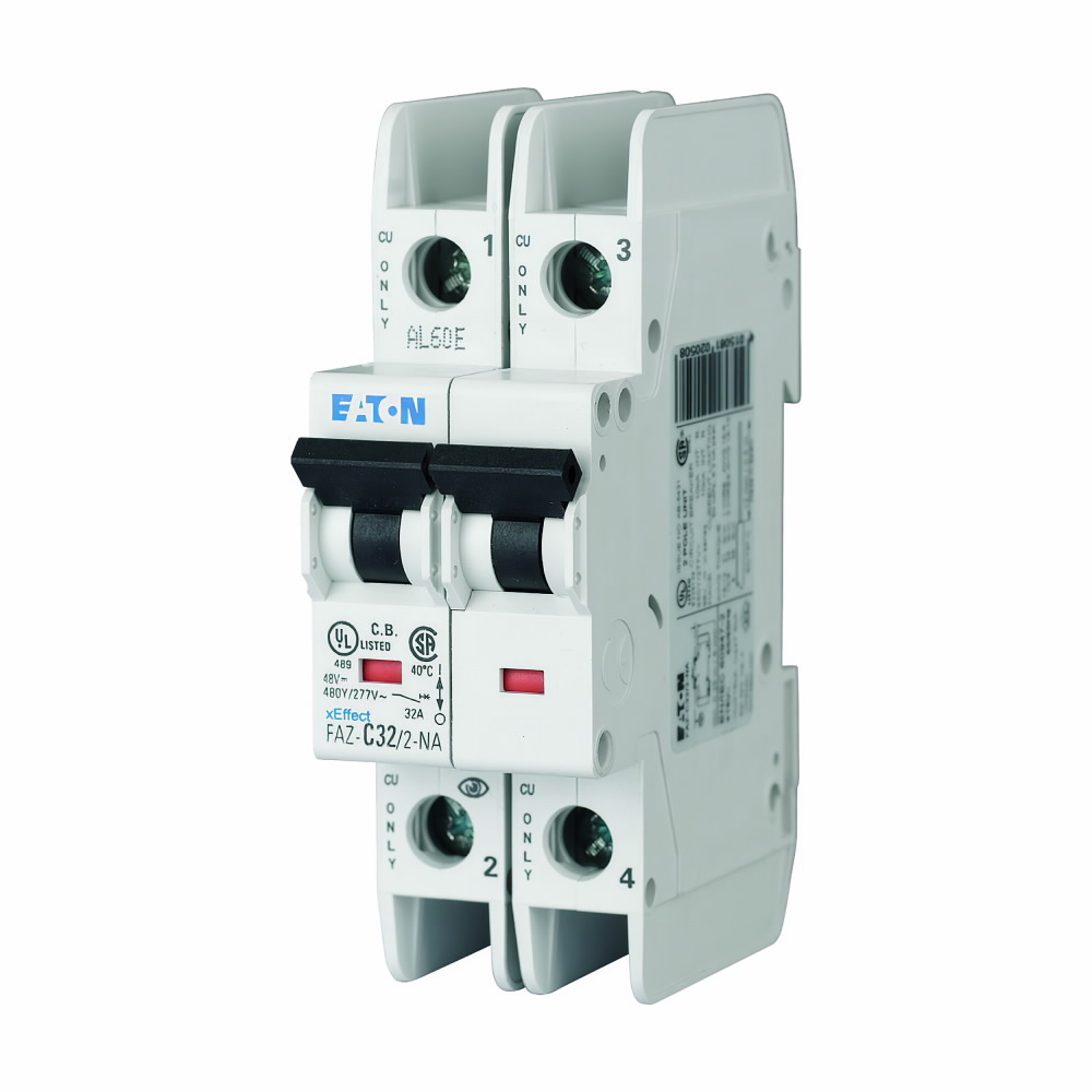 FAZ-C63/2-NA Miniature Circuit Breaker, 63 Amp, 2 Pole, 277/480V