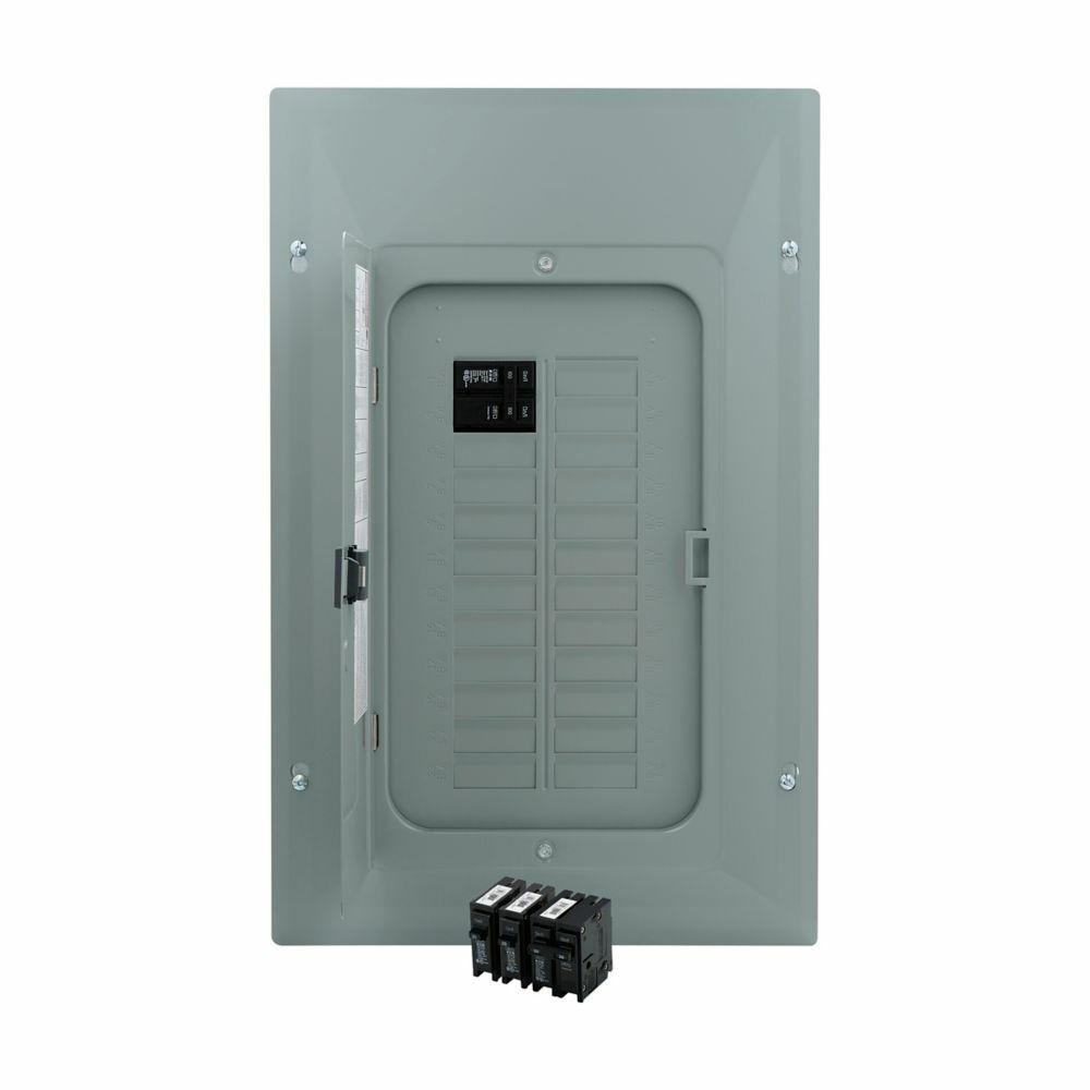 BRP20B100V25 1-Phase Main Breaker Load Center Value Pack, 120/240 V AC, 100 A, 1 Poles, 10 kA Interrupt