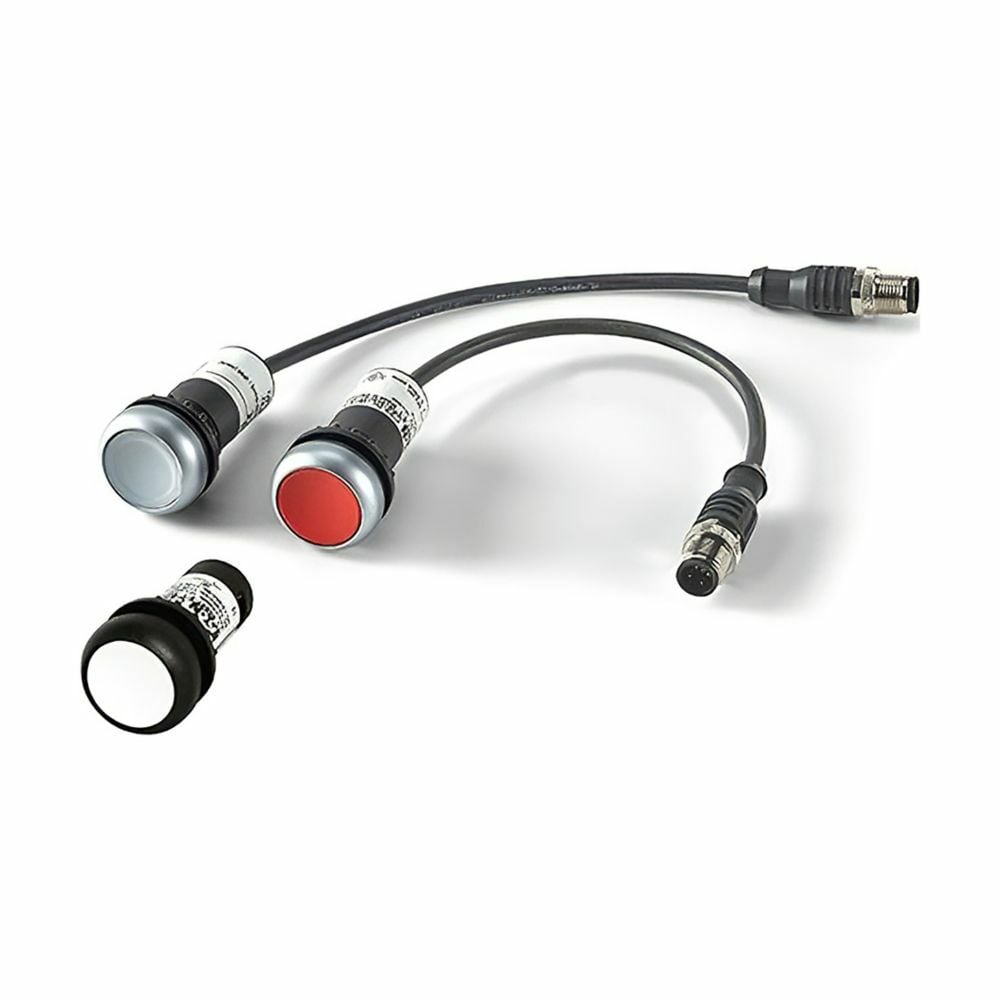 C22-WRK-K10-P5 C22 Compact Non-Illuminated Pushbutton Selector Switch With Pigtail, 22.5 mm, 1NO Contact