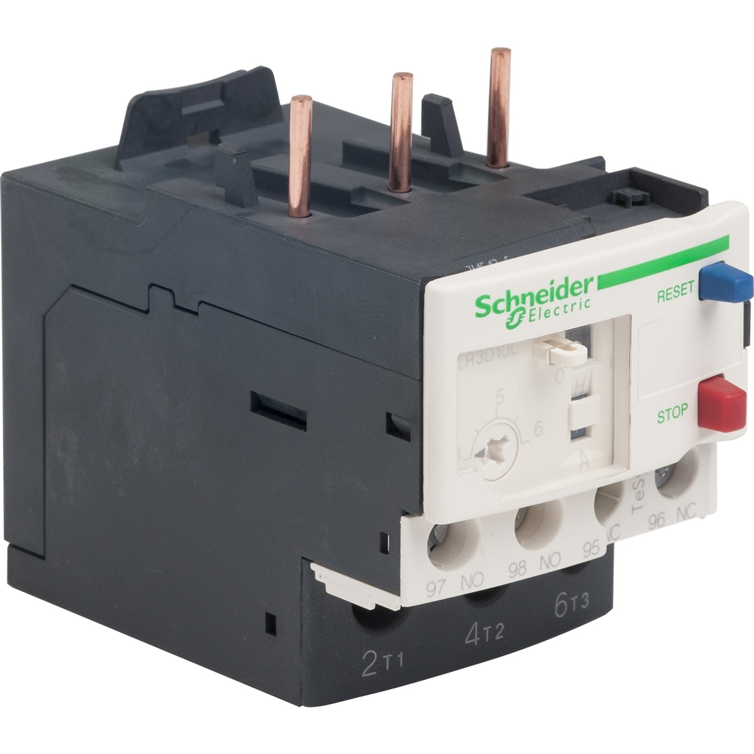 LR3D10L TeSys LRD Bi-Metallic Non-Differential Thermal Overload Relay, 4 to 6 A, 690 V AC V Coil