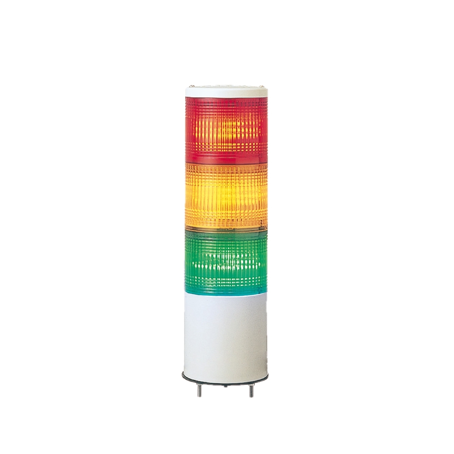 XVCTL1 Harmony Illuminated Pre-Wired Monolithic Tower Light With Buzzer and Flashing Light, 24 V AC/DC, LED Lamp, 3 Lights, Green/Orange/Red