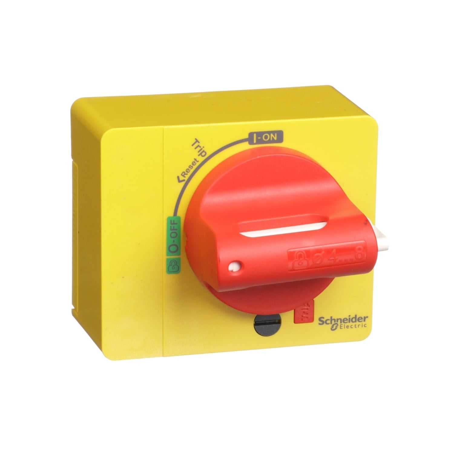 LV426931 Direct Mount Rotary Operating Handle, Red/Yellow