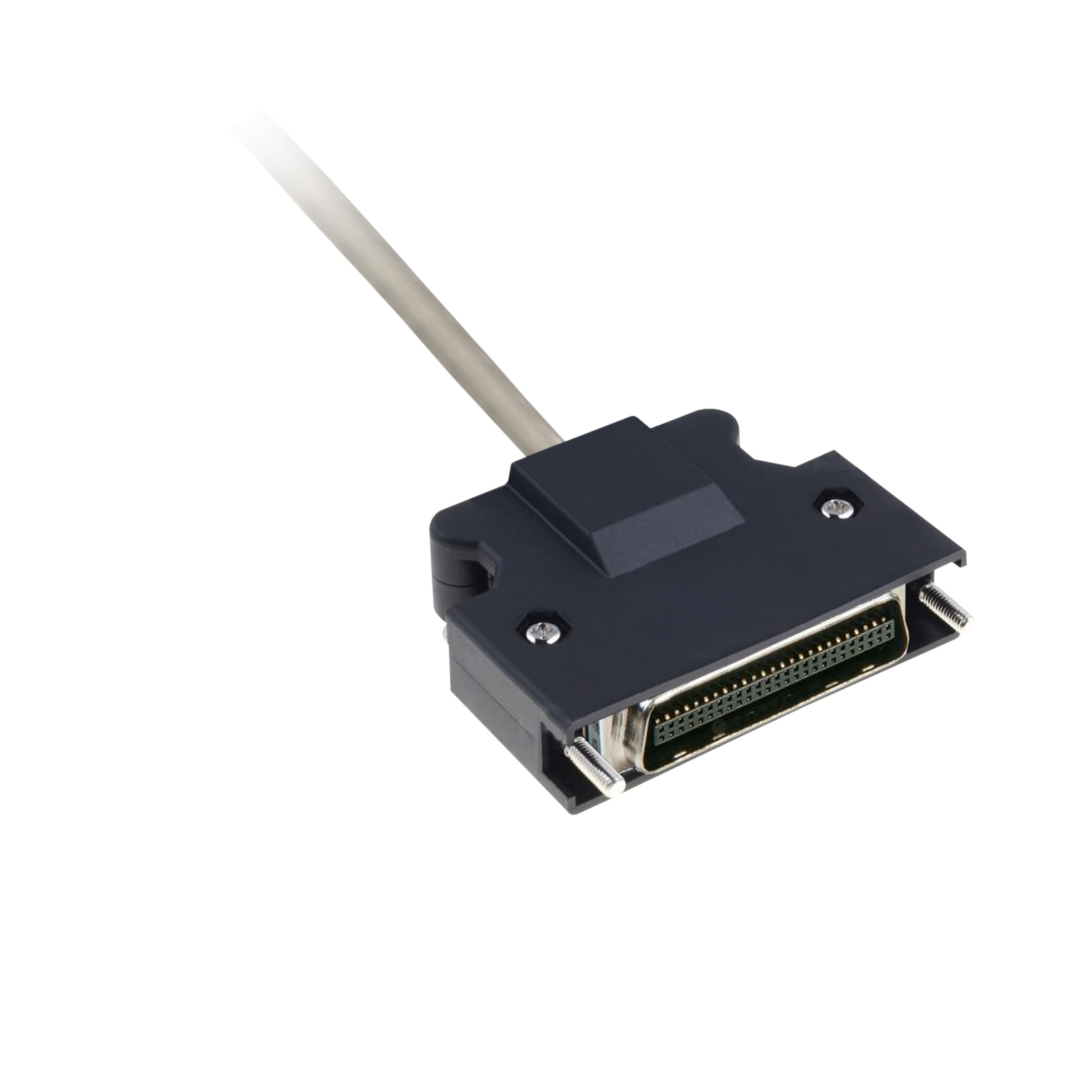 VW3M1C10R10 Pulse Train Input Cable, For Use With Lexium 28 Logic Controller M221, M241, LXM28 Servo Drive and Motor, 1 m L Cable, SUB-D 50 Servo Drive Side Connector