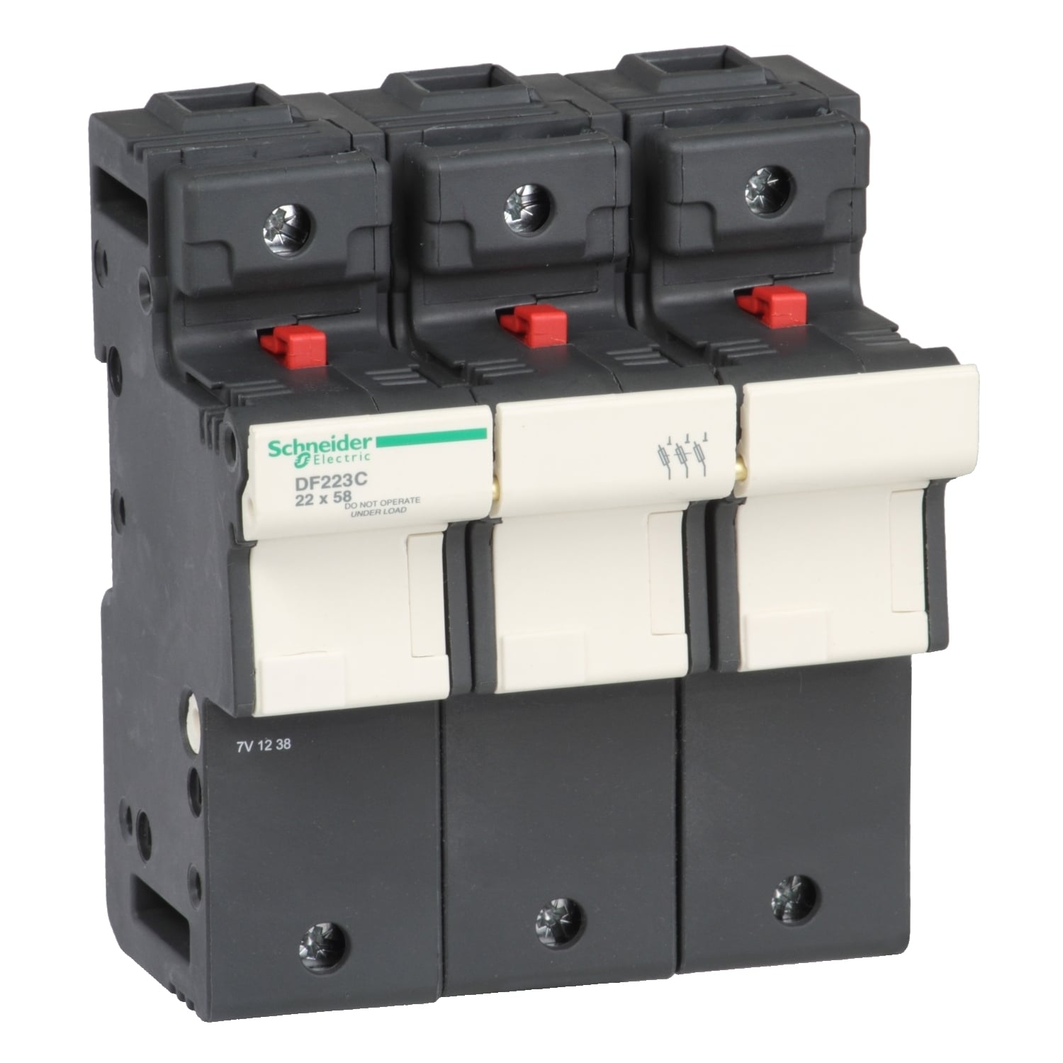 DF223C TeSys Fuse Holder, 600 V, 125 A, 3 Poles