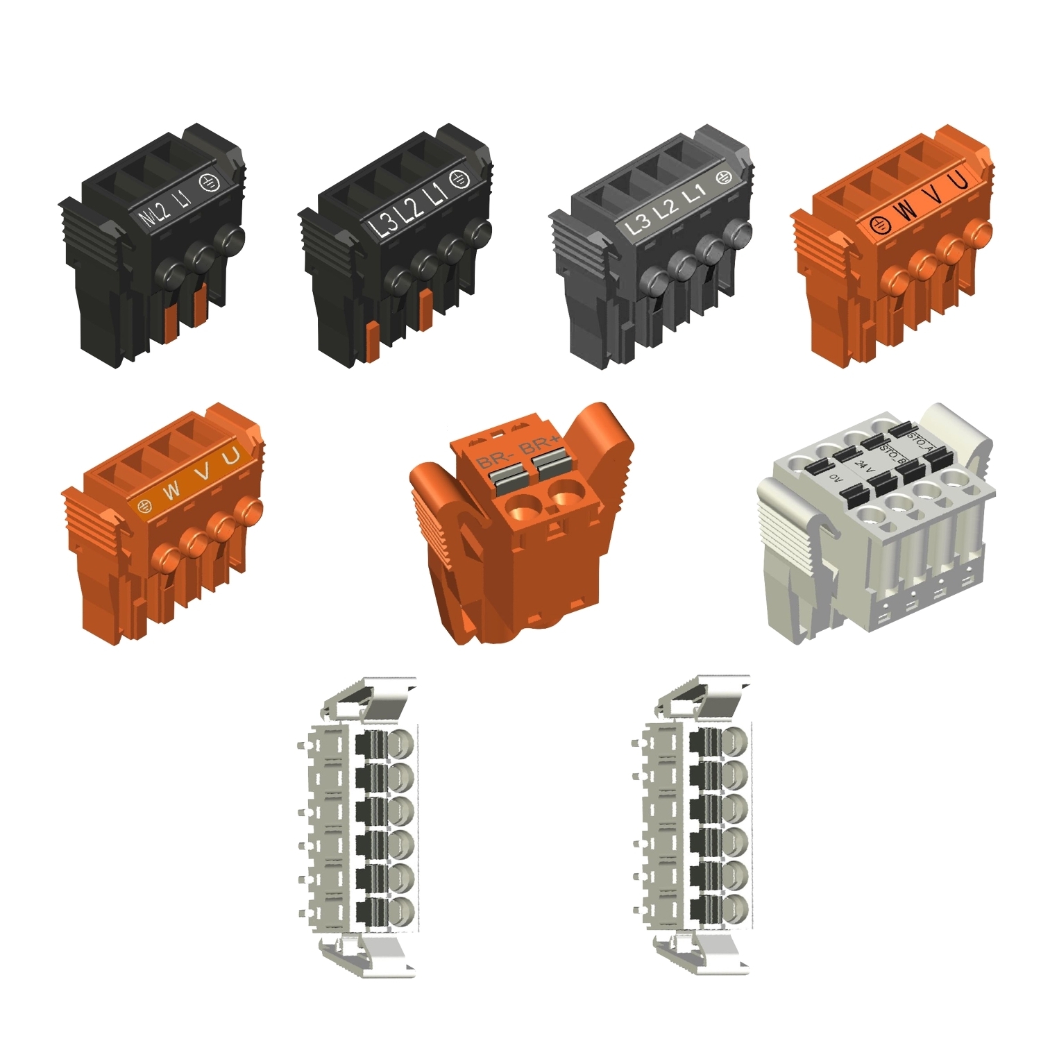VW3M2202 Lexium 32 Connector Kit, For Use With LXM32A Servo Drive