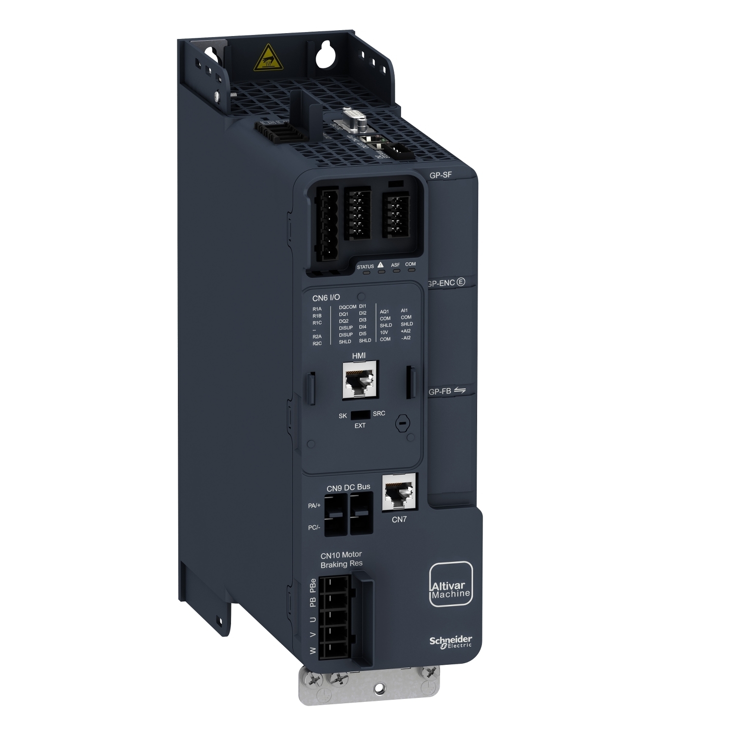 ATV340U15N4 Altivar 3-Phase Variable Speed Drive, 400/480 V, 4 A Heavy Duty/5.6 A Normal Duty, 2 hp Heavy Duty, 3 hp Normal Duty, 3.35 in W x 9.15 in D