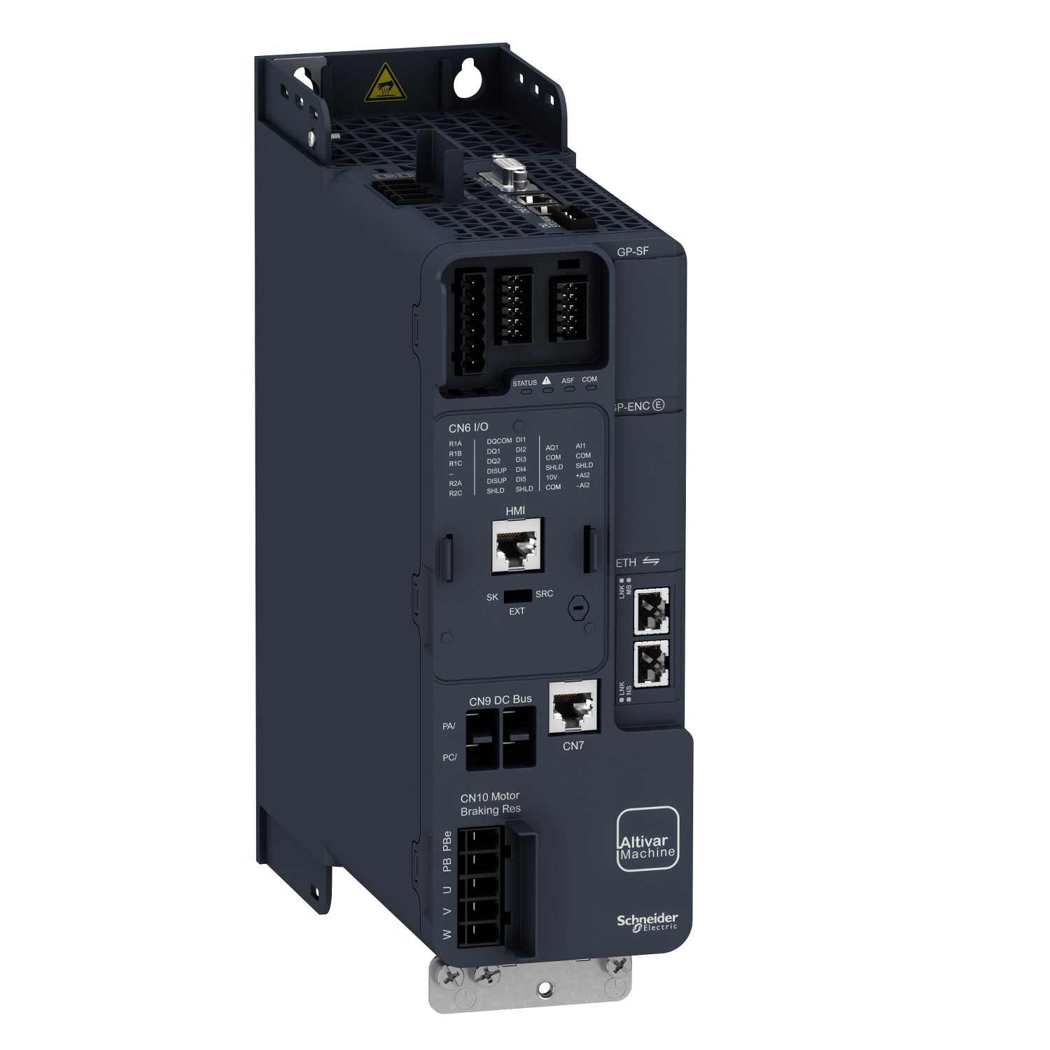 ATV340U15N4E Altivar 3-Phase Variable Speed Drive, 400 V, 4 A Heavy Duty/5.6 A Normal Duty, 2 hp Heavy Duty, 3 hp Normal Duty, 3.35 in W x 9.15 in D