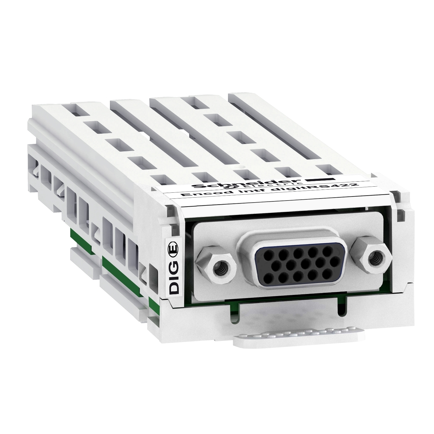 VW3A3420 Altivar Digital Encoder Interface Module, For Use With Altivar Machine ATV340 Variable Speed Drive, 0.25 A at 5 V DC, 0.1 A at 12 V DC, 0.05 A 24 V DC, 1 SUB-D 15 Female High Density