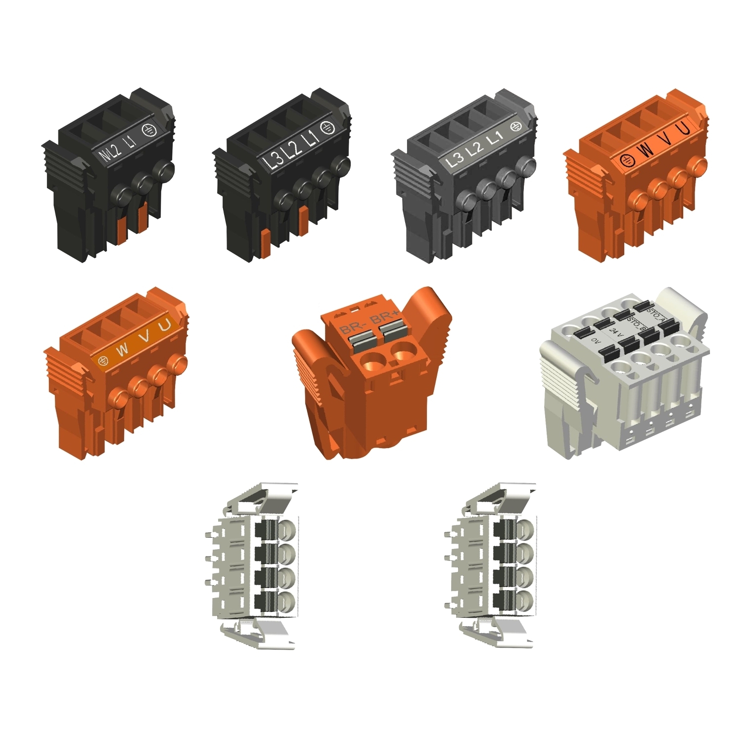VW3M2203 Lexium Connector Kit, For Use With LXM32M Servo Drive