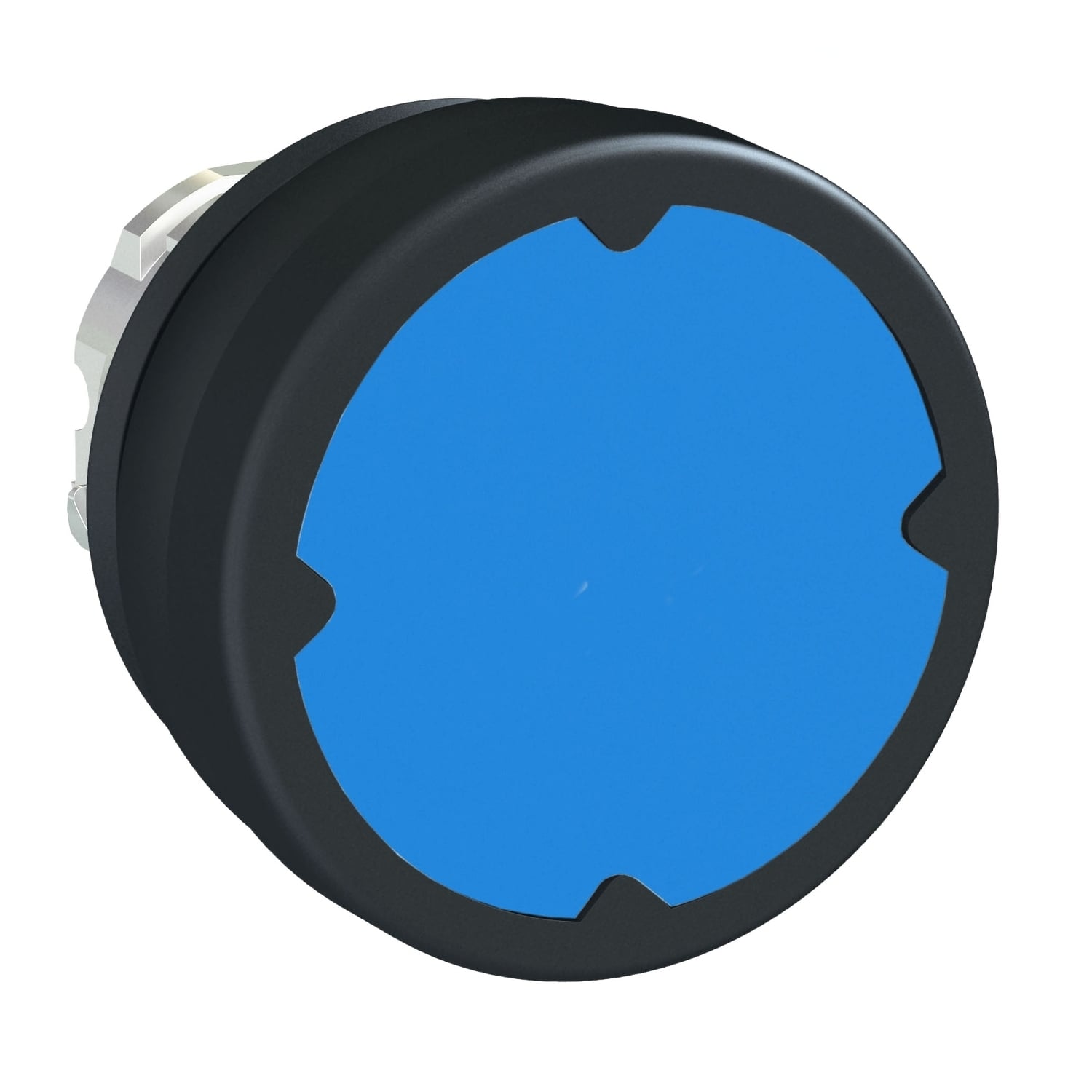 ZB4BC680 Harmony Unmarked Head, 37 mm W x 37 mm D x 18.5 mm H, Round Shape, Metal, Blue