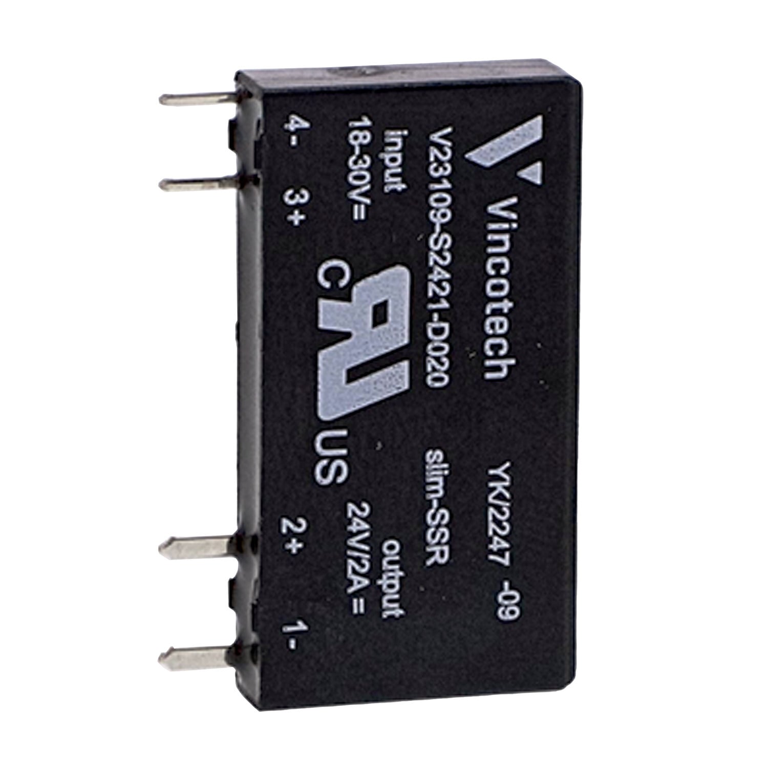 ABS7SC1B Plug-In Solid State Relay, 2 A, 24 V V Coil
