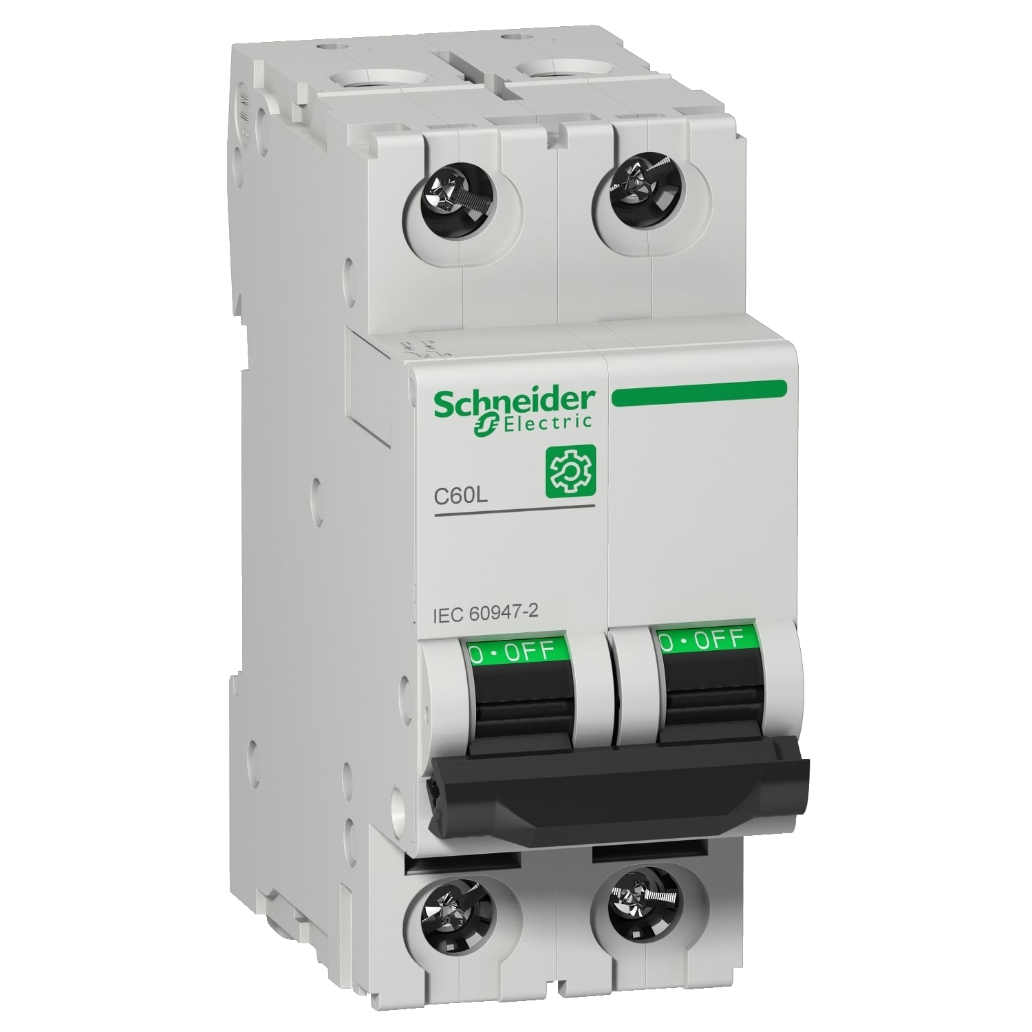 M9F17216 Multi 9 C60L Curve C Miniature Circuit Breaker, 16 A, 50 kA Interrupt, 2 Poles, Thermal Magnetic Trip