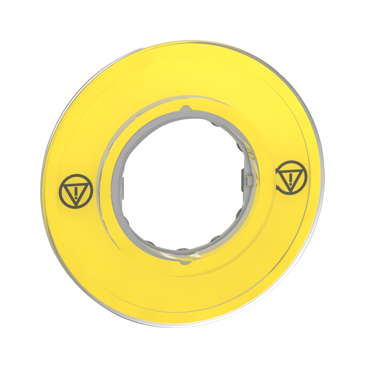 ZBY9121 Harmony Unmarked Circular Legend, Plastic, Yellow Field