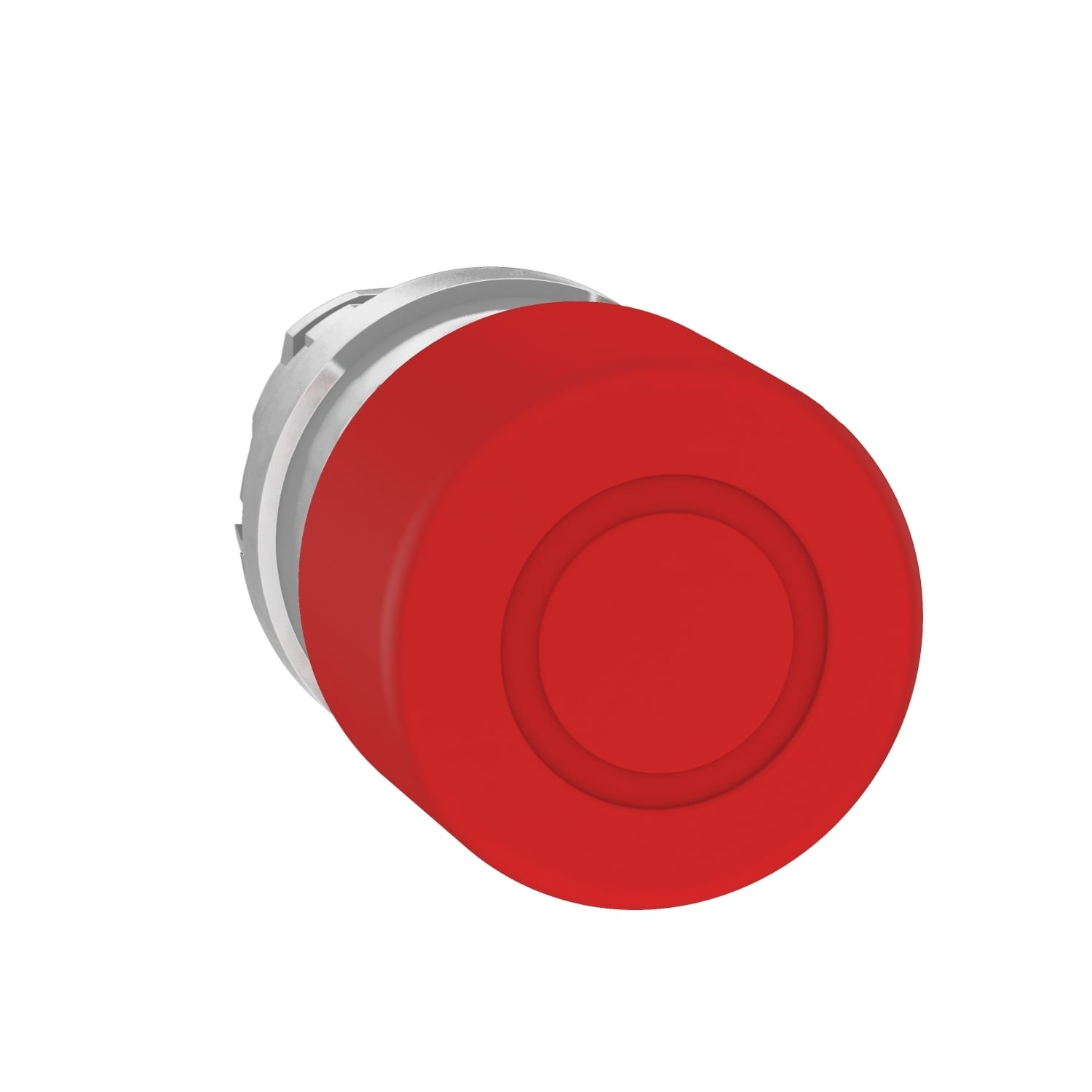 ZB4BT844 Harmony Unmarked Trigger Action and Mechanical Latching Head, 30 mm W x 56 mm D x 30 mm H, Round Shape, Metal, Red
