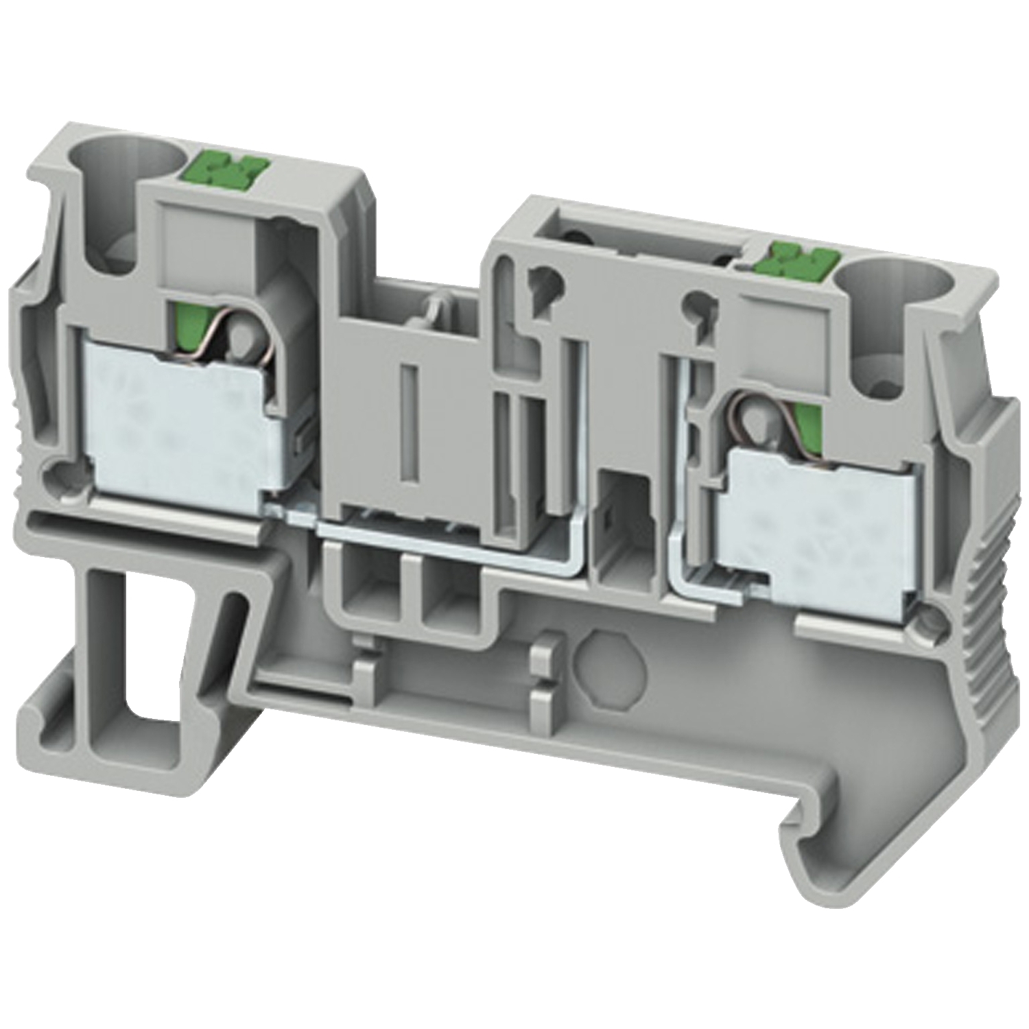 NSYTRP42TB Linergy TR 2-Point Basic Disconnect Terminal Block, 400 V AC, 20 A, 0.2 to 6 sq-mm Solid, 0.2 to 4 sq-mm Flexible Wire, 1 Pole, Clip-Fit Mount