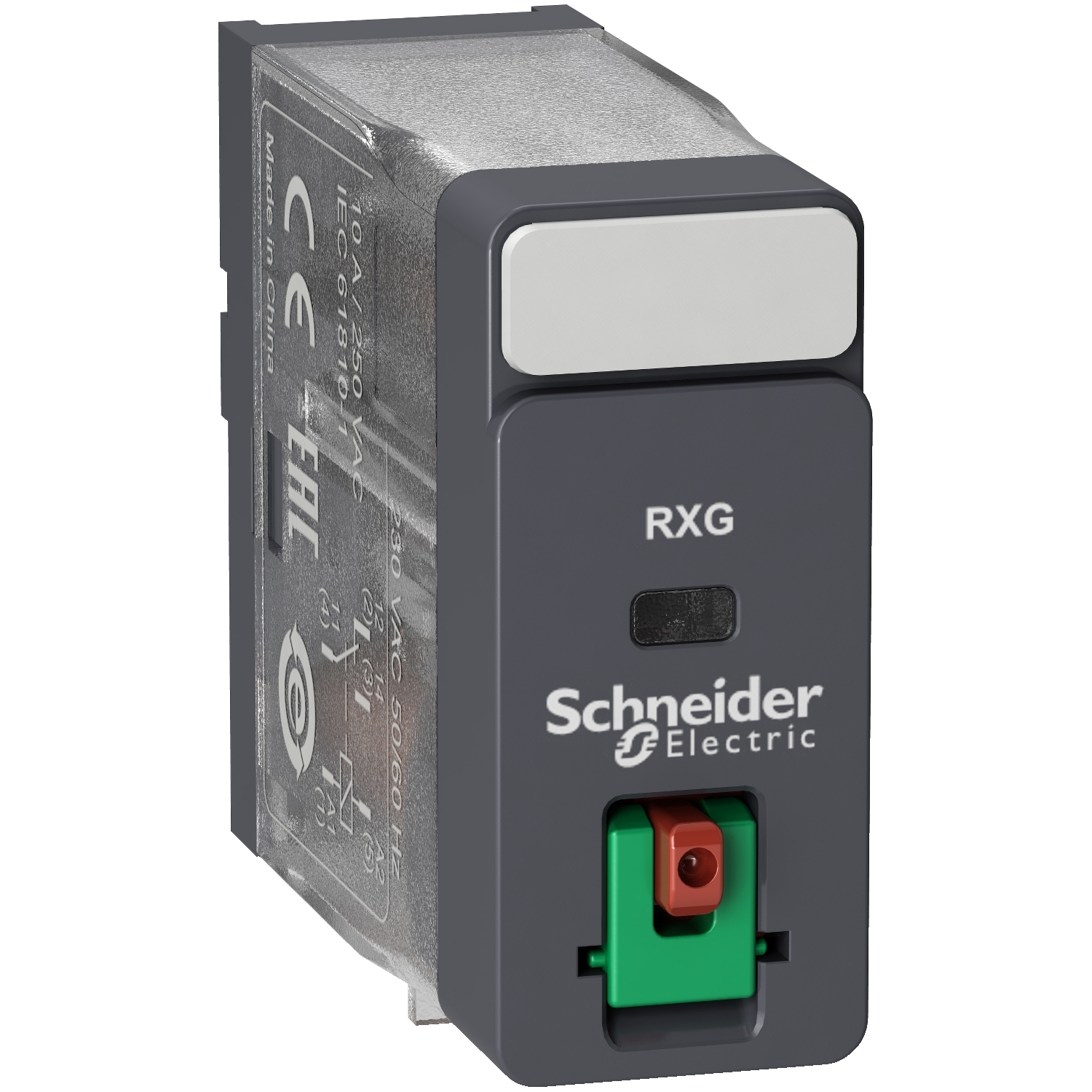 RXG Zelio RXG11B7 Plug-In Interface Relay, 10 A, 1NO-1NC 1 Form A/1 Form B Contact, 24 VAC V Coil