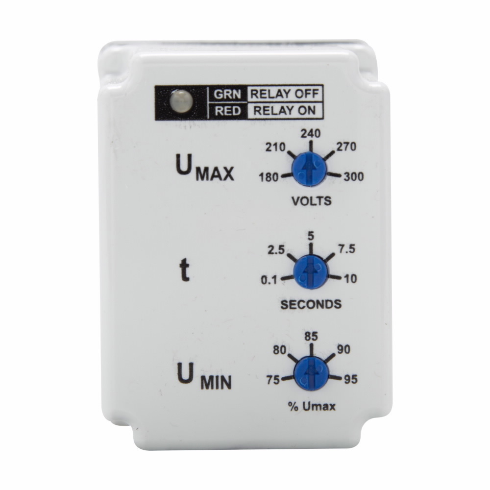 D65VAKPA2 2-Pole Over/Undervoltage Relay, 240 V AC, 10 A, 8 Pin, DPDT Contact