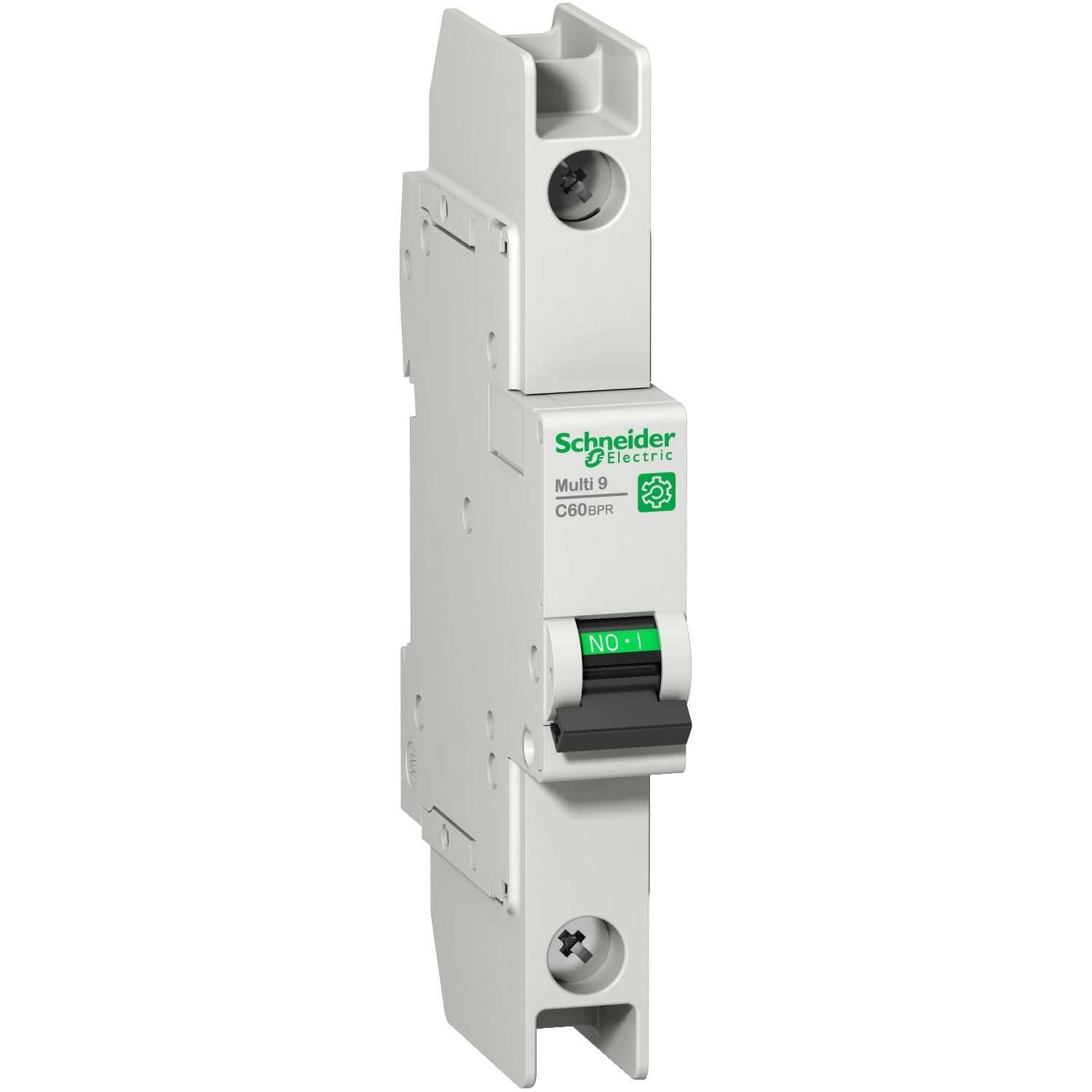 M9F52145 Multi 9 C60N Curve C Miniature Circuit Breaker, 240/415 VAC, 60 VDC, 45 A, 10 kA Interrupt, 1 Pole, Thermal Magnetic Trip