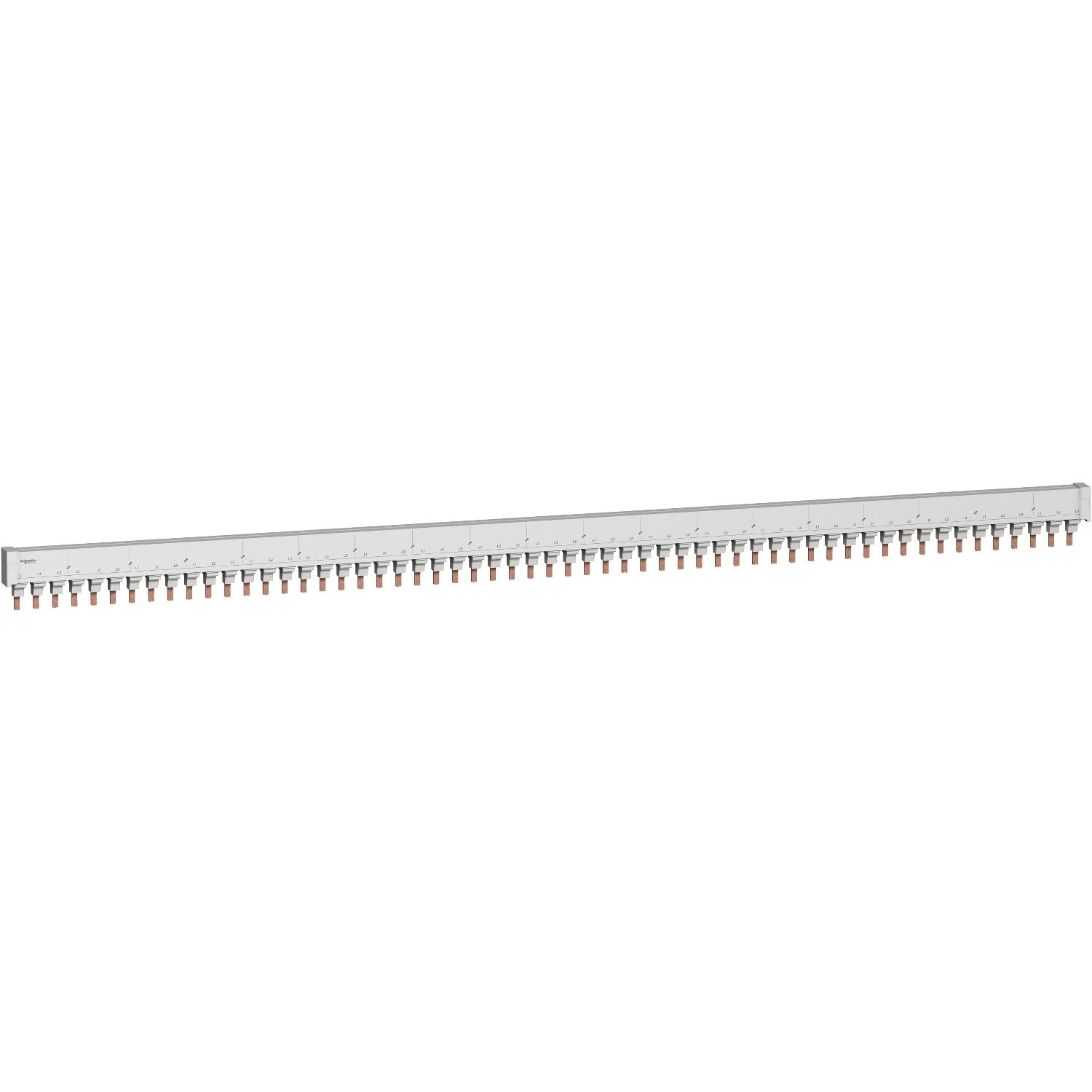 M9XCP157 Combination Busbar, For Use With Multi9 C60BP M9XC Series 80 A 277/480 V AC Miniature Circuit Breaker, 57 Modules, 18 mm Pitch, 1 Line Description, Light Gray